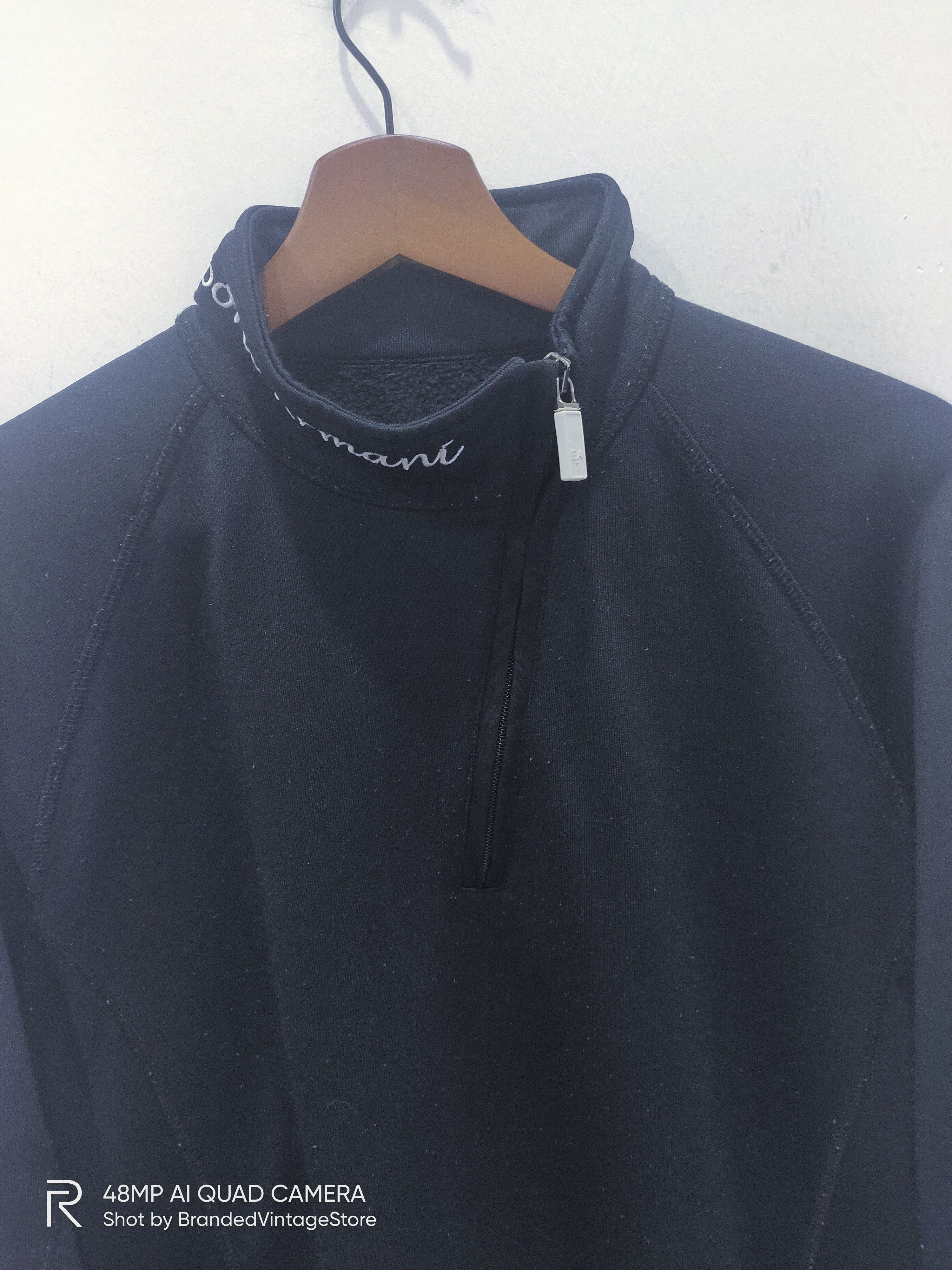 Emporio Armani × Gear for Sports × Japanese Brand EMPORIO ARMANI EA7 SlimFit Thigh Zip Diver Biker Sweatshirt Size US L / EU 52-54 / 3 - 6 Thumbnail