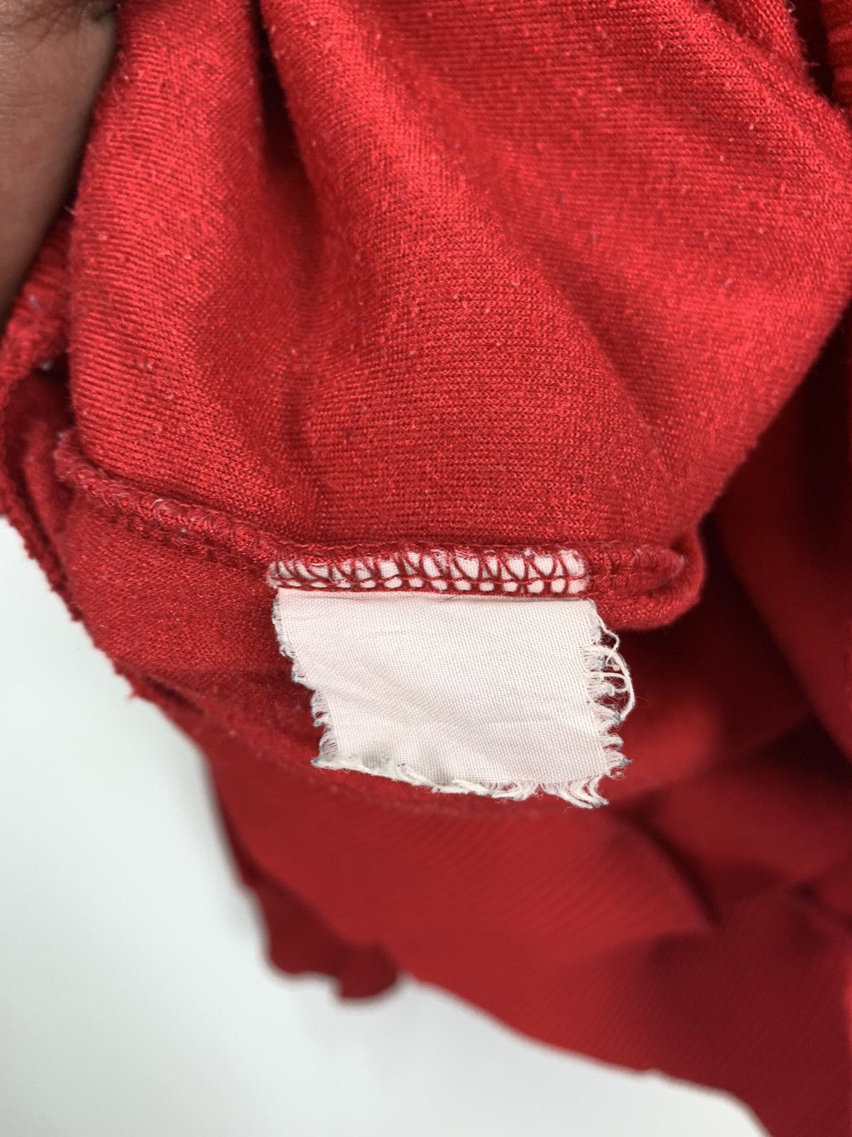 Other SEAGLEN Vintage 80s Velvet Half Button Red Skate Sweatshirt Size M / US 6-8 / IT 42-44 - 13 Thumbnail