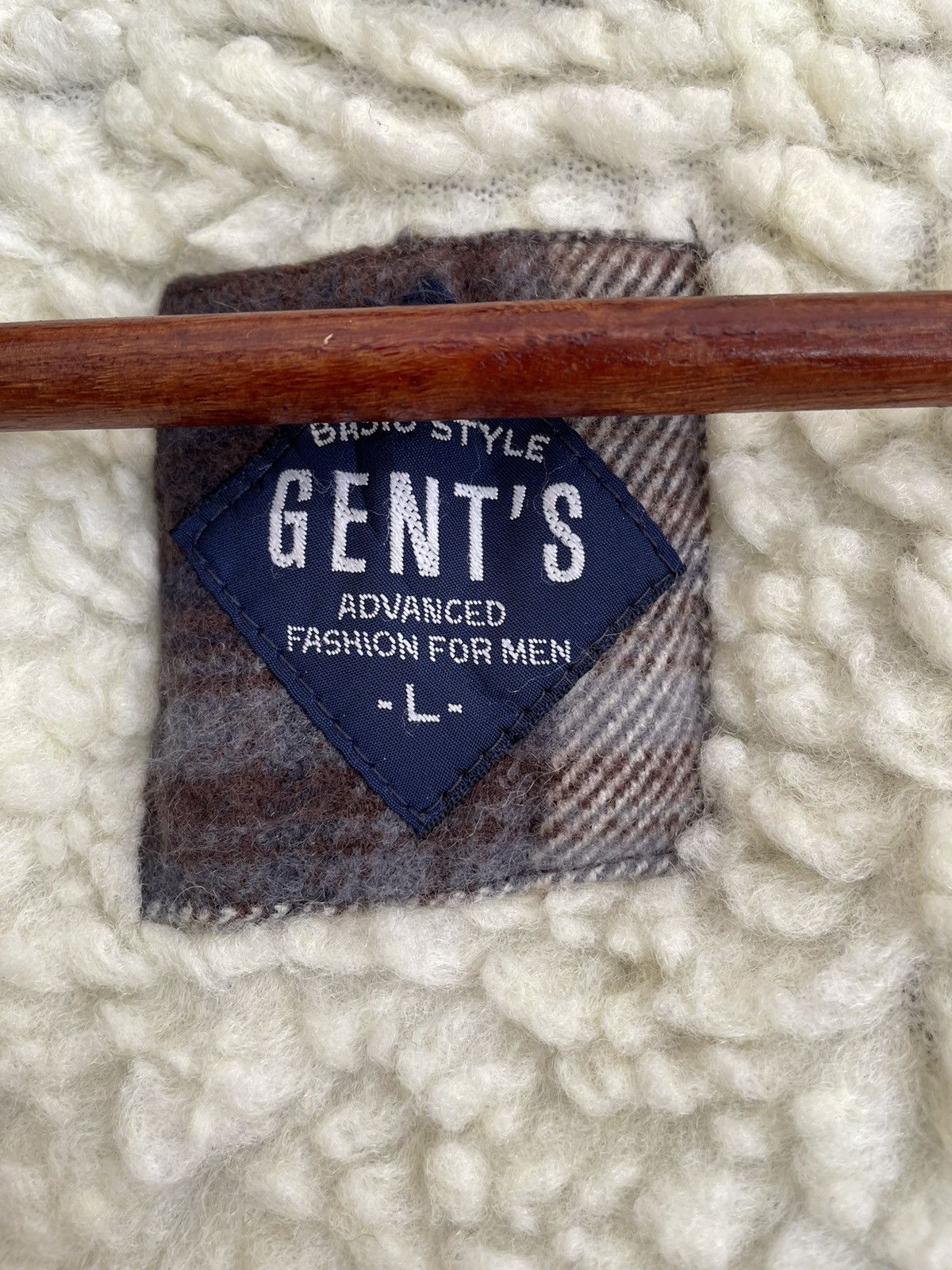 Gents × Vintage GENT’S FLANNEL SHEARLING JACKET Size US L / EU 52-54 / 3 - 6 Thumbnail