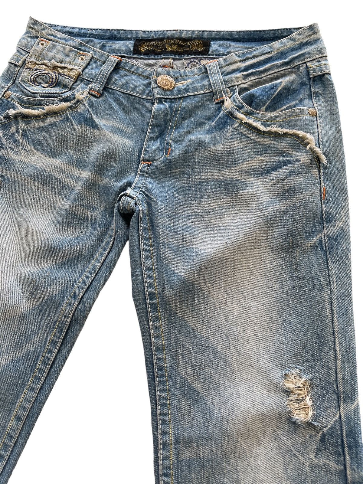Japanese Brand Red Pepper Rusty Flared Denim Size US 31 - 9 Thumbnail
