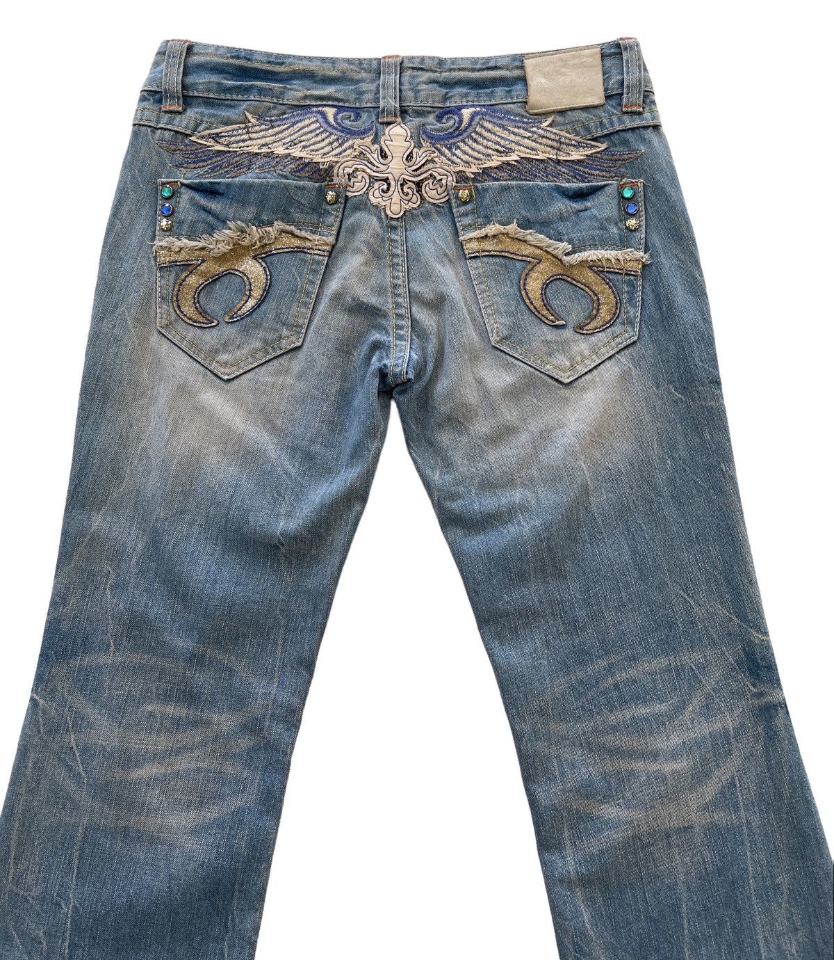 Japanese Brand Red Pepper Rusty Flared Denim Size US 31 - 6 Thumbnail