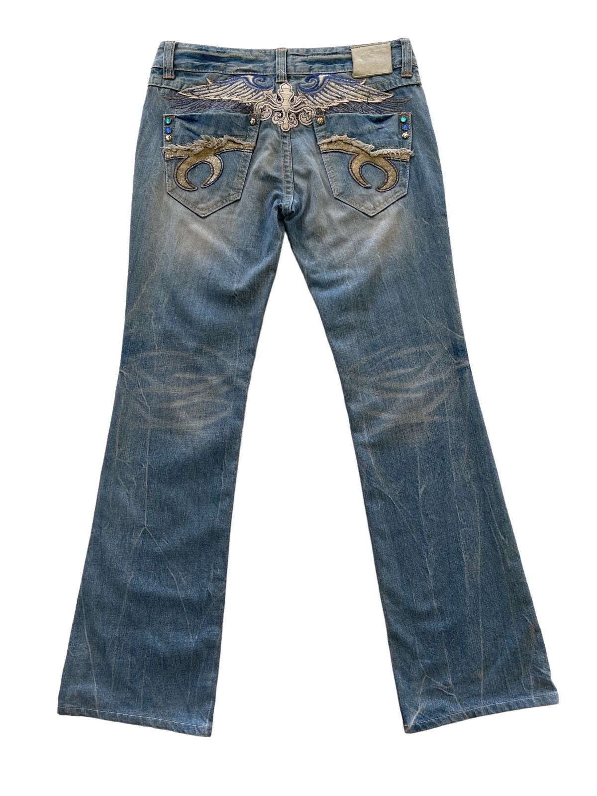 Japanese Brand Red Pepper Rusty Flared Denim Size US 31 - 7 Thumbnail
