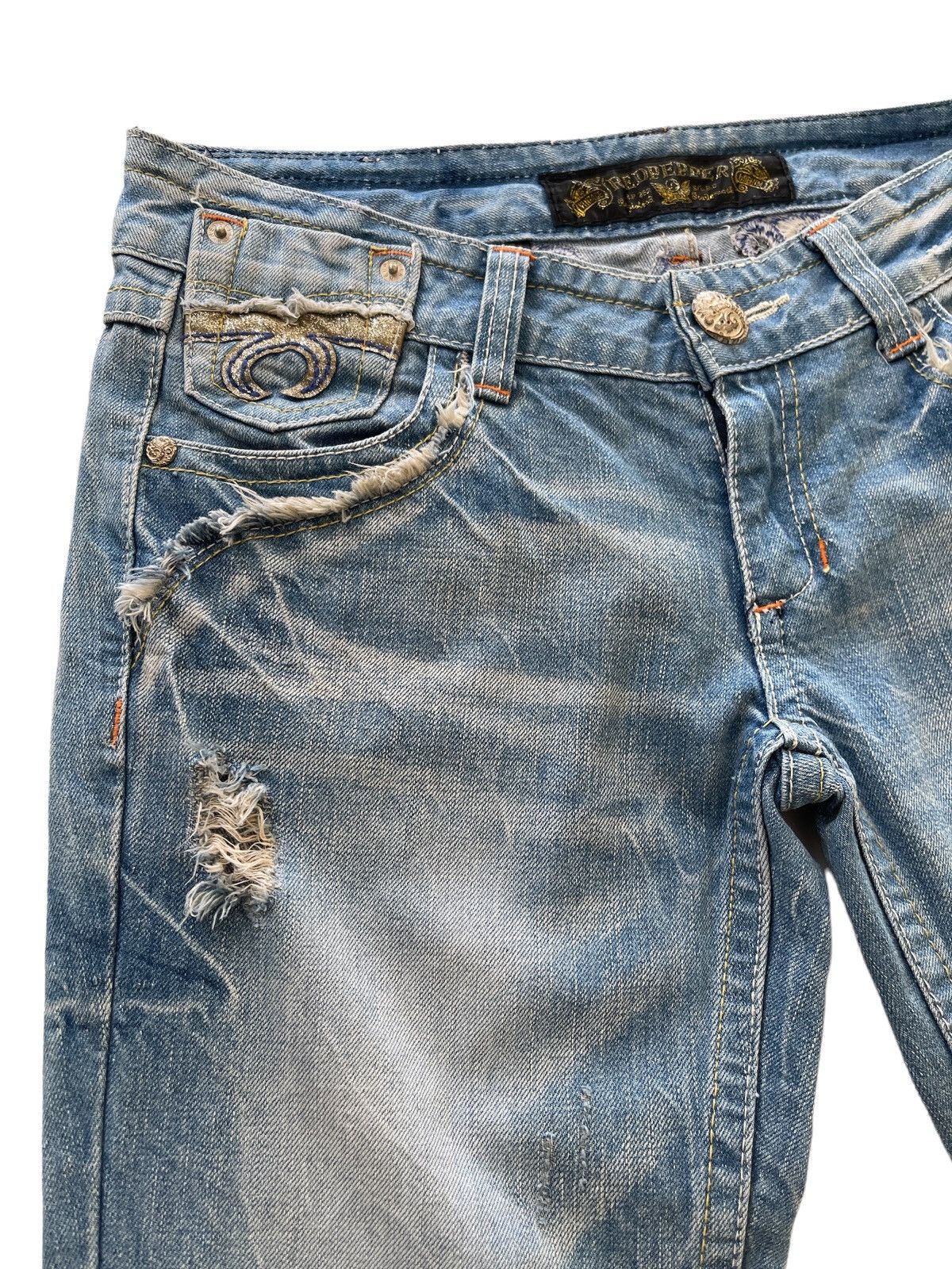 Japanese Brand Red Pepper Rusty Flared Denim Size US 31 - 10 Thumbnail
