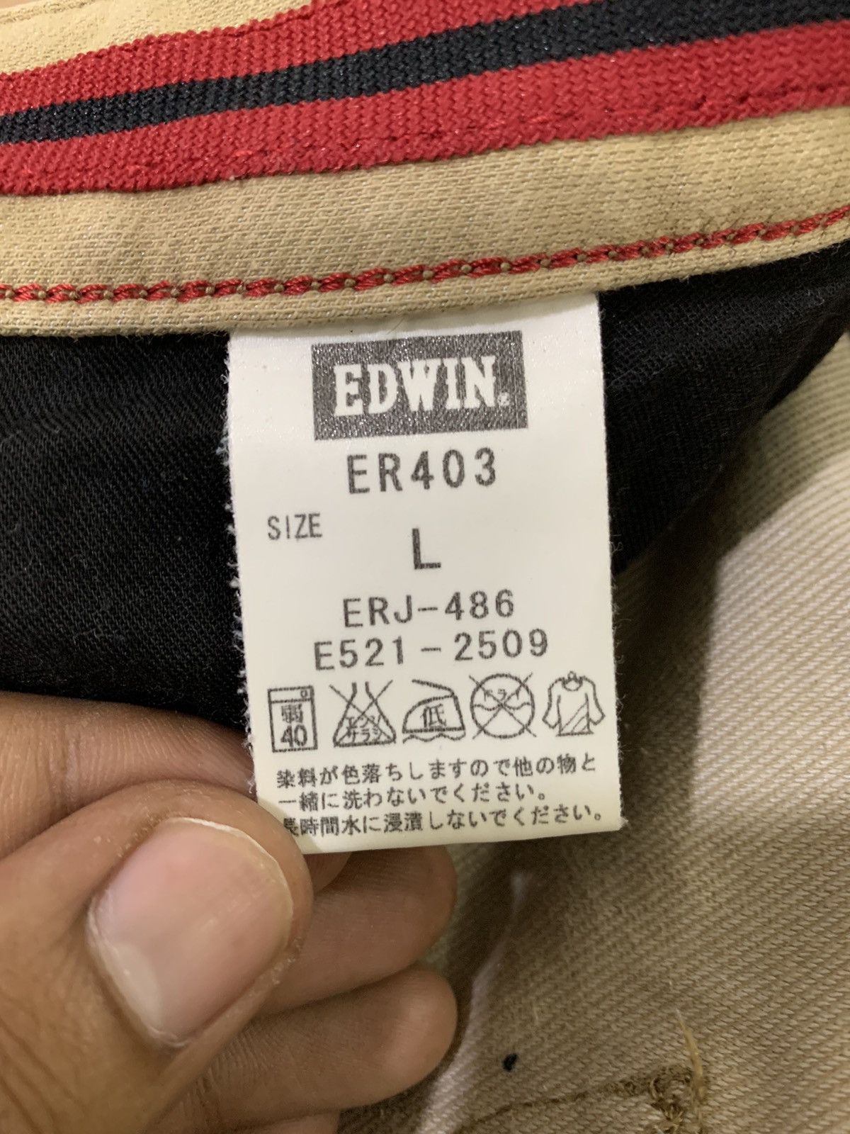 Edwin × Japanese Brand EDWIN ER403 Vintage Straight Cut Streetwear Denim Jean Pant Size US 34 / EU 50 - 20 Thumbnail