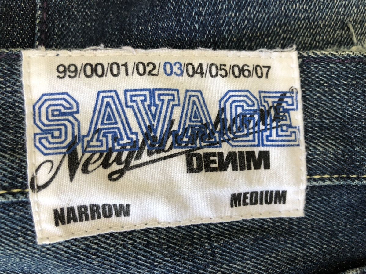 Neighborhood × Vintage RARE!! Vintage Neighborhood Japan Rips Denim Patchwork Jeans Size US 32 / EU 48 - 23 Thumbnail