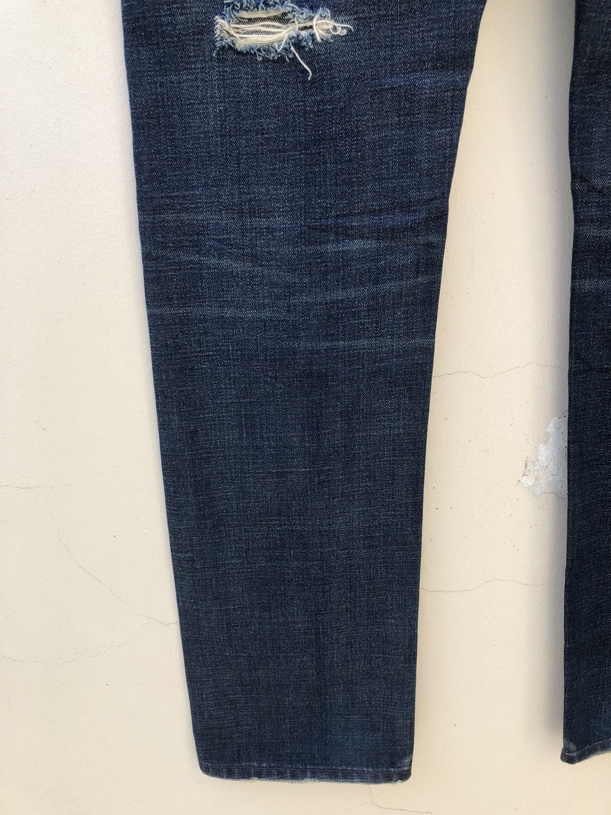 Neighborhood × Vintage RARE!! Vintage Neighborhood Japan Rips Denim Patchwork Jeans Size US 32 / EU 48 - 18 Thumbnail