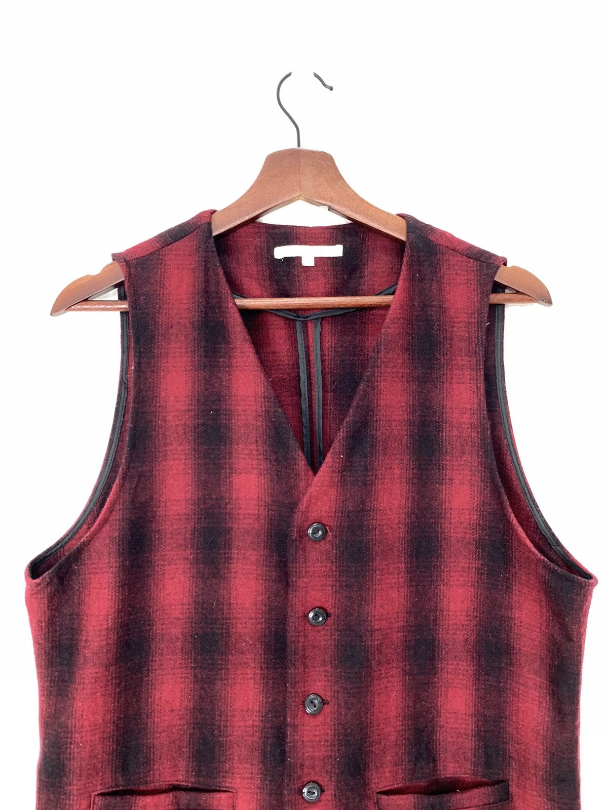 Japanese Brand BROWNY VINTAGE Wool Buffalo TartanPlaid Checker Vest Jacket Size M / US 6-8 / IT 42-44 - 4 Thumbnail