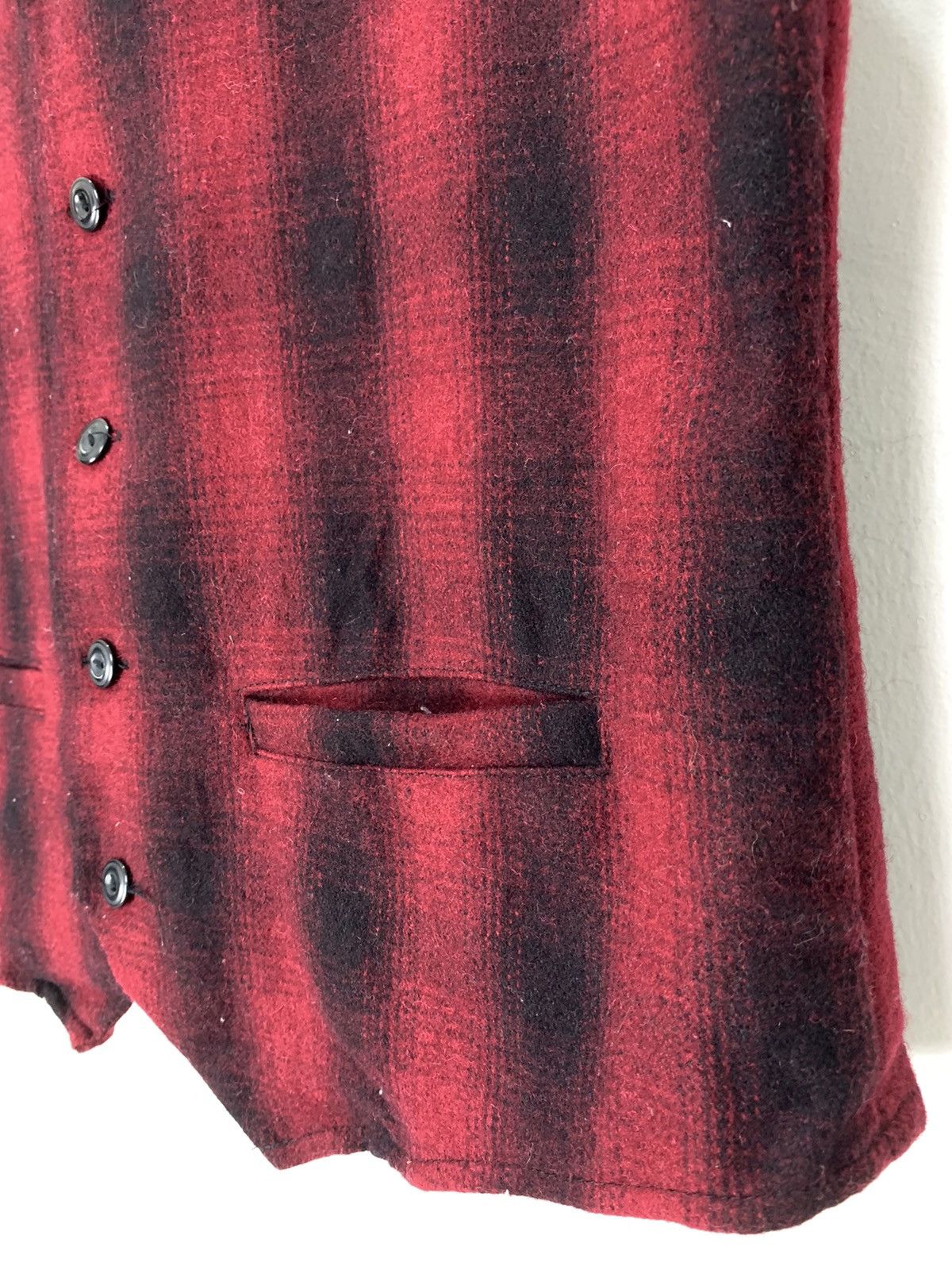Japanese Brand BROWNY VINTAGE Wool Buffalo TartanPlaid Checker Vest Jacket Size M / US 6-8 / IT 42-44 - 10 Thumbnail