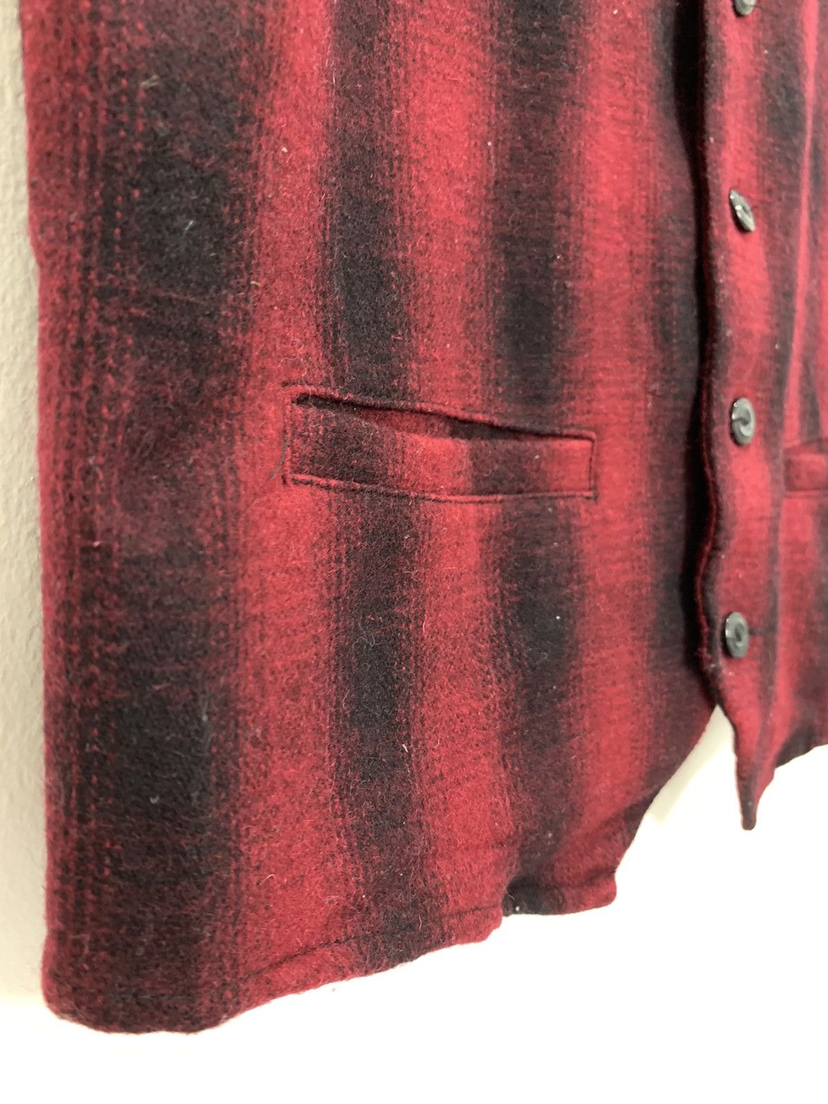 Japanese Brand BROWNY VINTAGE Wool Buffalo TartanPlaid Checker Vest Jacket Size M / US 6-8 / IT 42-44 - 9 Thumbnail