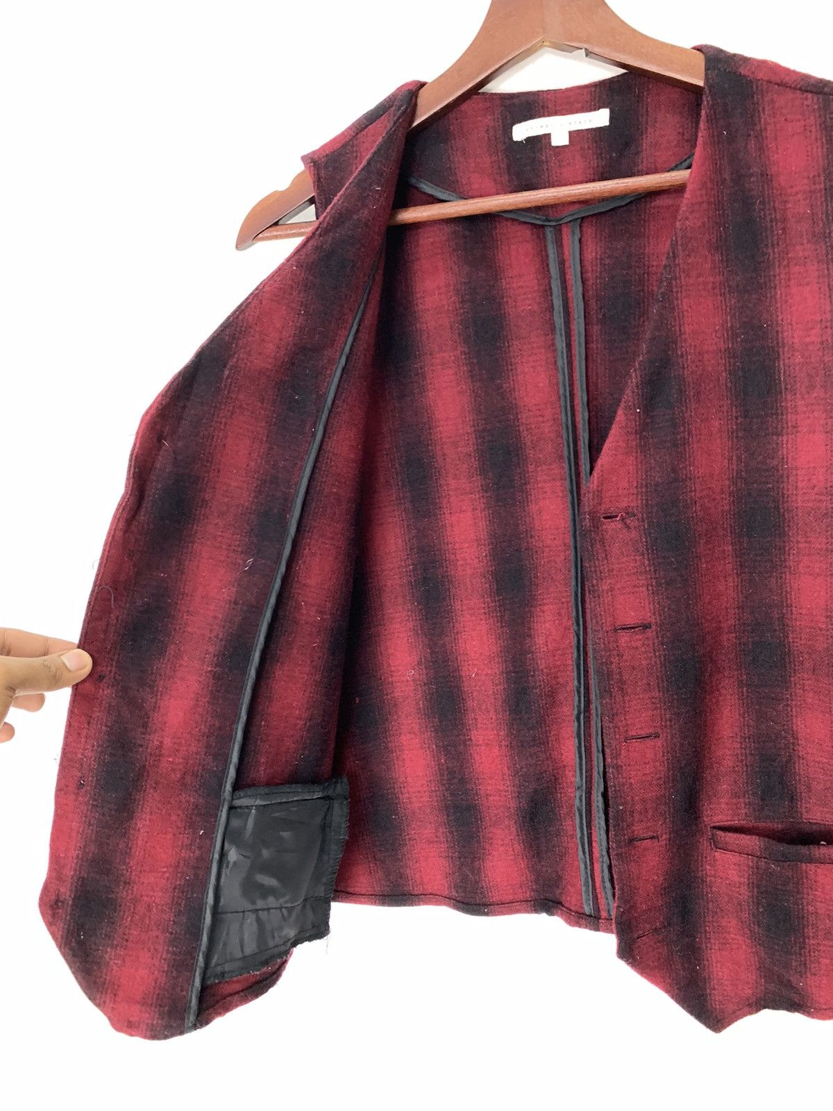 Japanese Brand BROWNY VINTAGE Wool Buffalo TartanPlaid Checker Vest Jacket Size M / US 6-8 / IT 42-44 - 11 Thumbnail