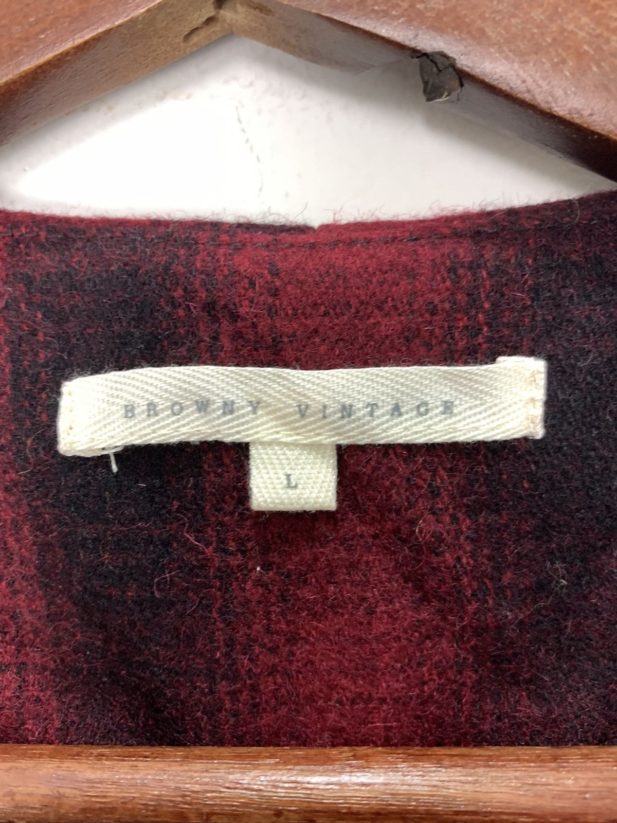 Japanese Brand BROWNY VINTAGE Wool Buffalo TartanPlaid Checker Vest Jacket Size M / US 6-8 / IT 42-44 - 13 Thumbnail