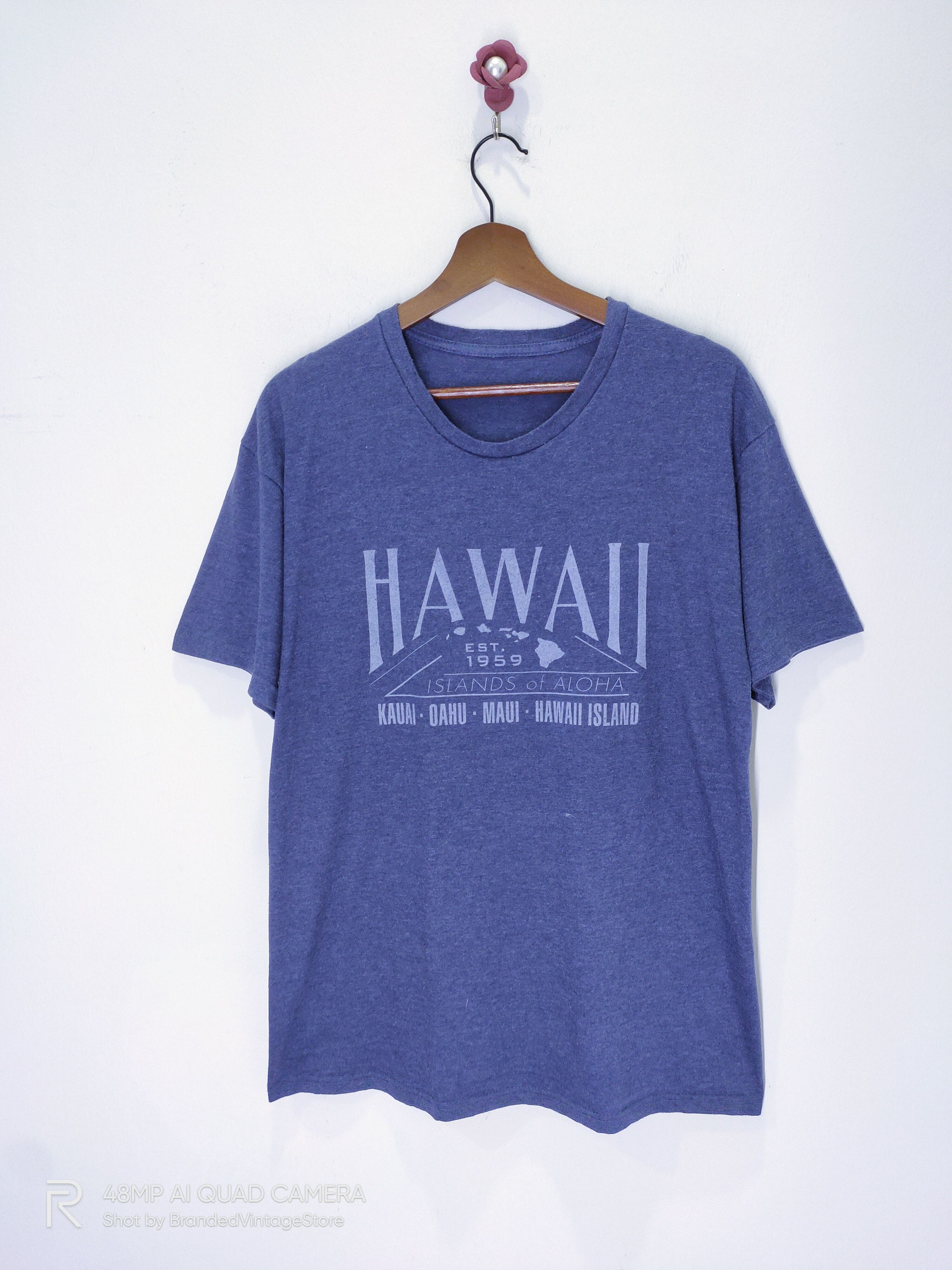Other Vintage 50s HAWAII Island of Aloha Kauai Oahu Maui Art Tee Size US L / EU 52-54 / 3 - 1 Thumbnail