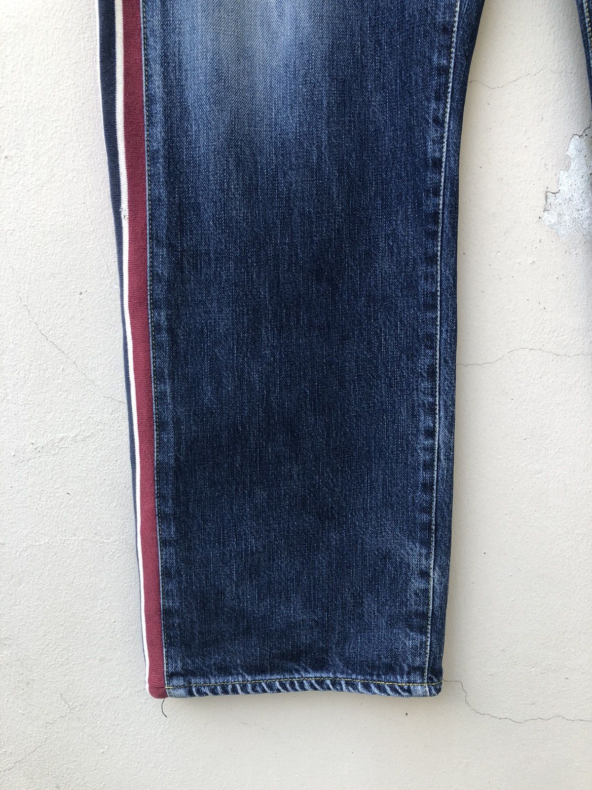 Swagger × Vintage Vintage Swagger Japan Side Striped Denim Hybrid Jeans Size US 32 / EU 48 - 11 Thumbnail