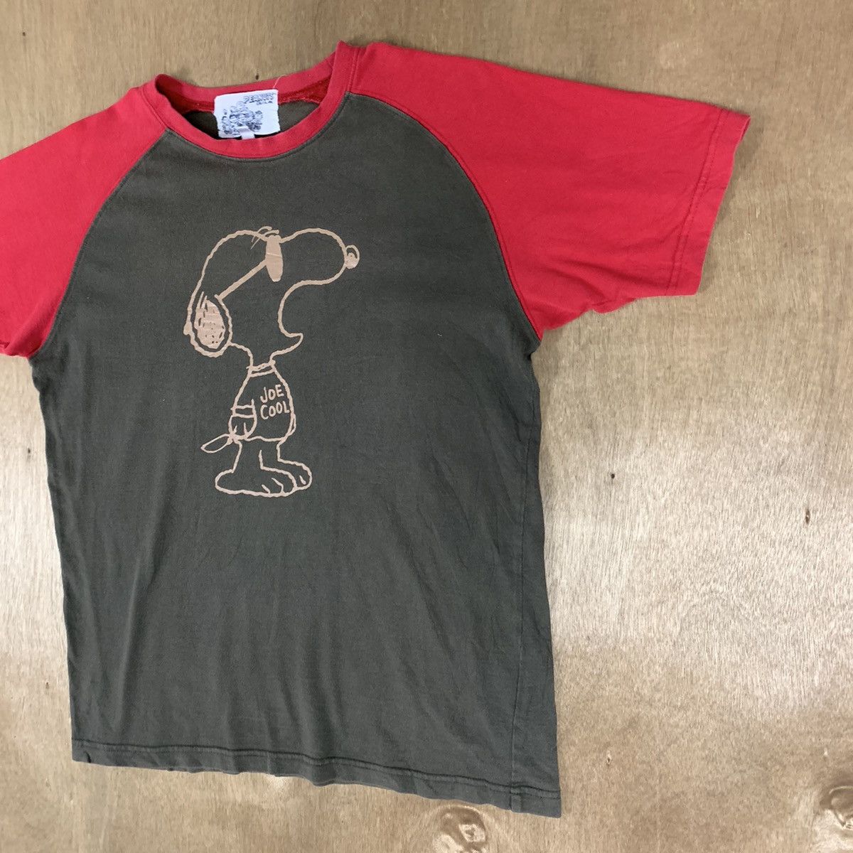 Cartoon Network × Peanuts PEANUT Joe Cool Charlie Brown Snoopy Porcelain Raglan Shirt Size US S / EU 44-46 / 1 - 6 Thumbnail