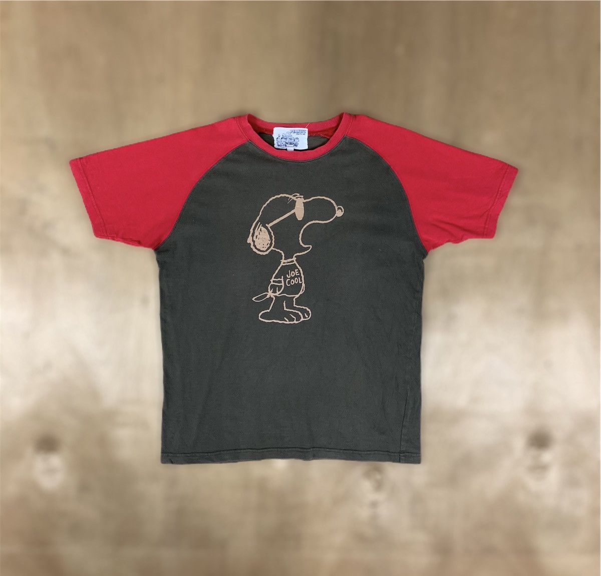 Cartoon Network × Peanuts PEANUT Joe Cool Charlie Brown Snoopy Porcelain Raglan Shirt Size US S / EU 44-46 / 1 - 1 Thumbnail