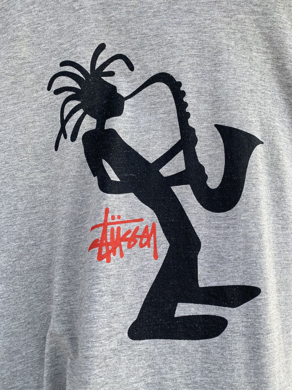 Stussy 💥RARE💥Vintage OG 80s - 90s “STUSSY SEXOPHONE” Distress Tee Size US XL / EU 56 / 4 - 2 Thumbnail