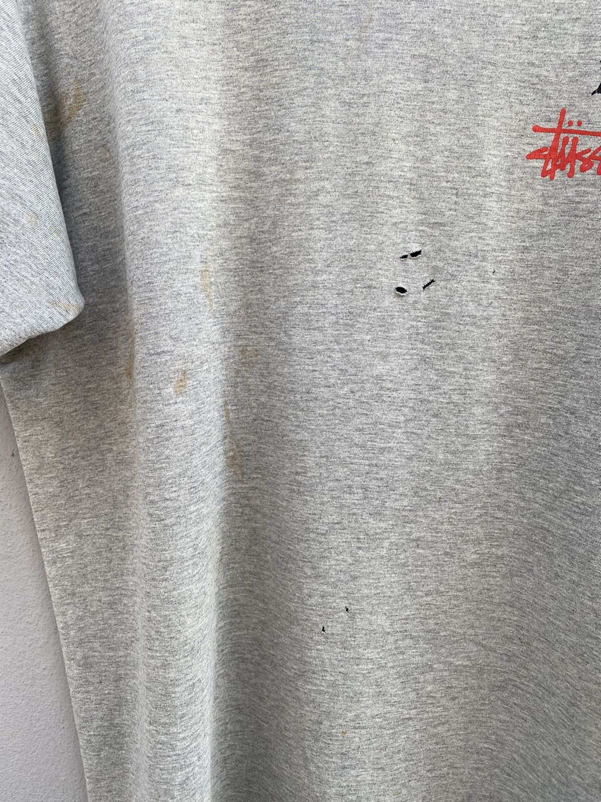 Stussy 💥RARE💥Vintage OG 80s - 90s “STUSSY SEXOPHONE” Distress Tee Size US XL / EU 56 / 4 - 12 Thumbnail