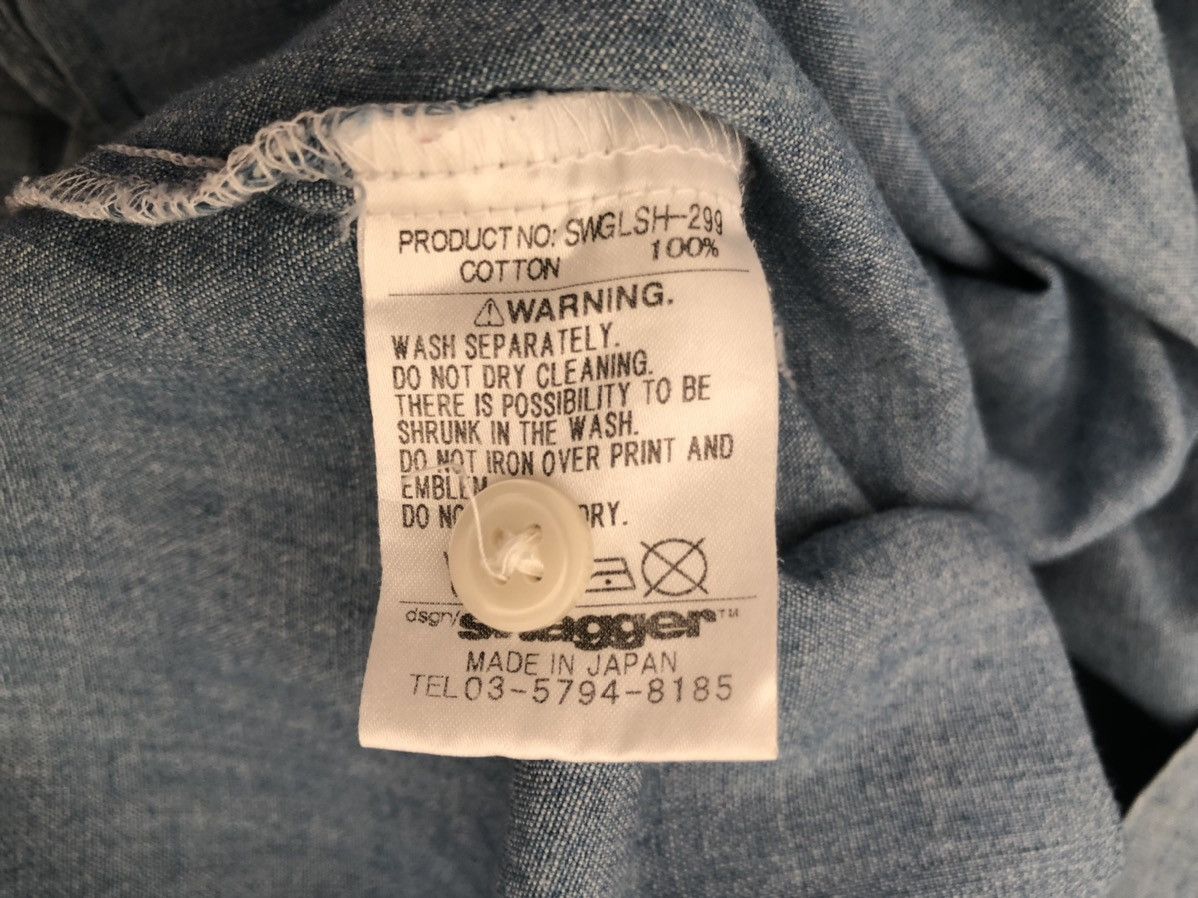 Swagger Vintage Swagger Selvedge Chambray Prison Shirt Size US M / EU 48-50 / 2 - 18 Thumbnail