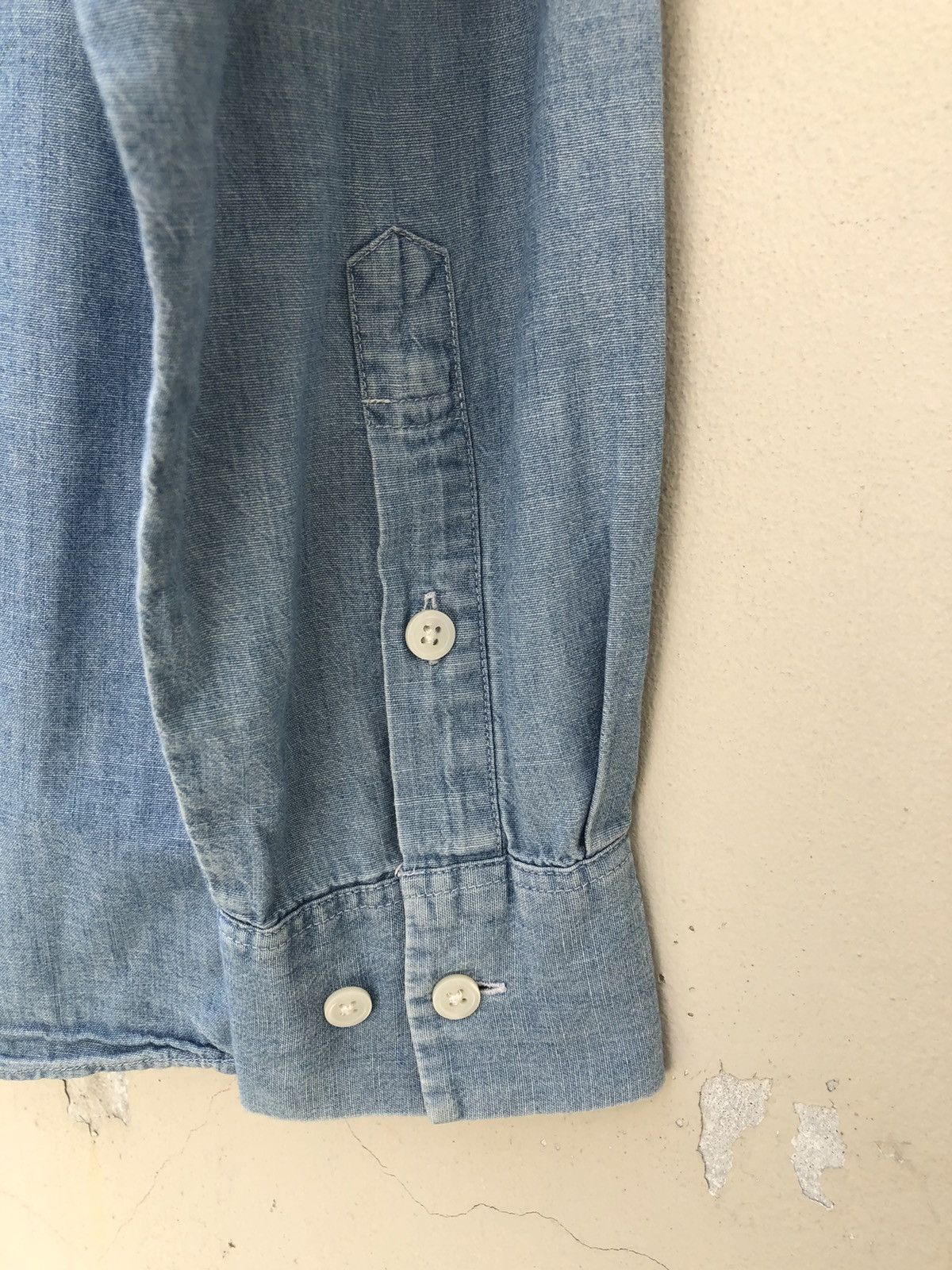Swagger Vintage Swagger Selvedge Chambray Prison Shirt Size US M / EU 48-50 / 2 - 6 Thumbnail