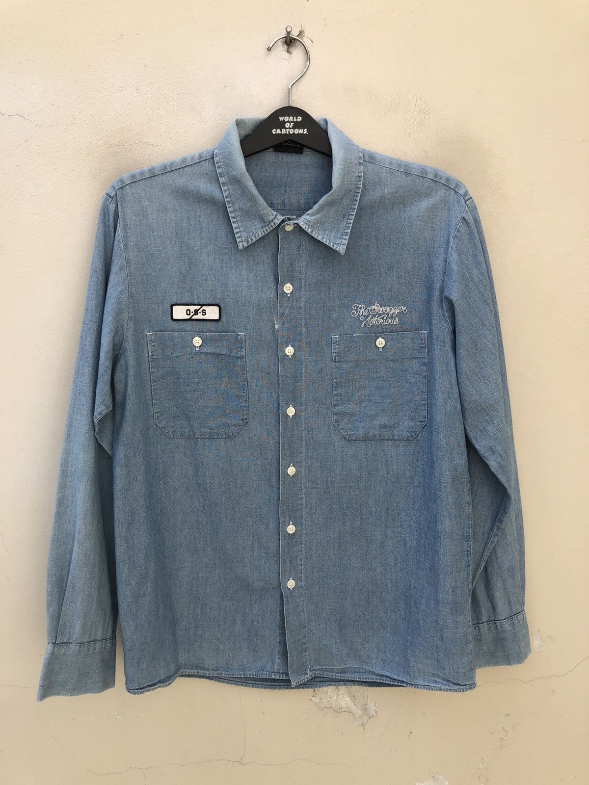 Swagger Vintage Swagger Selvedge Chambray Prison Shirt Size US M / EU 48-50 / 2 - 12 Thumbnail