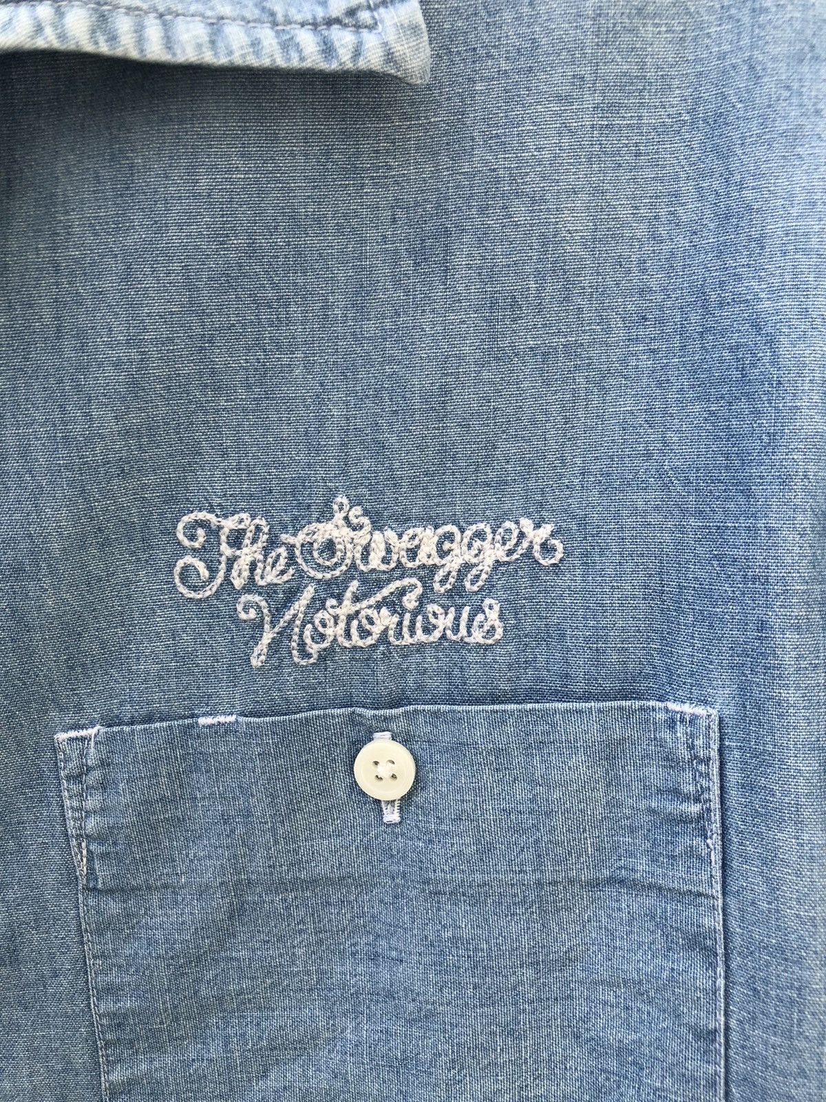 Swagger Vintage Swagger Selvedge Chambray Prison Shirt Size US M / EU 48-50 / 2 - 10 Thumbnail