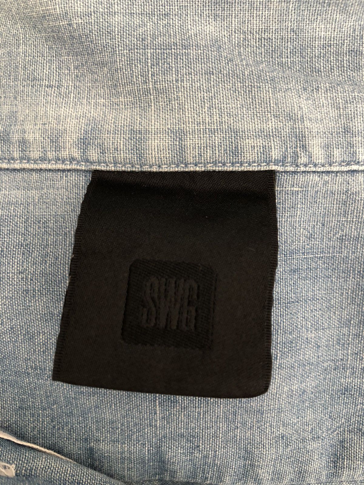 Swagger Vintage Swagger Selvedge Chambray Prison Shirt Size US M / EU 48-50 / 2 - 16 Thumbnail
