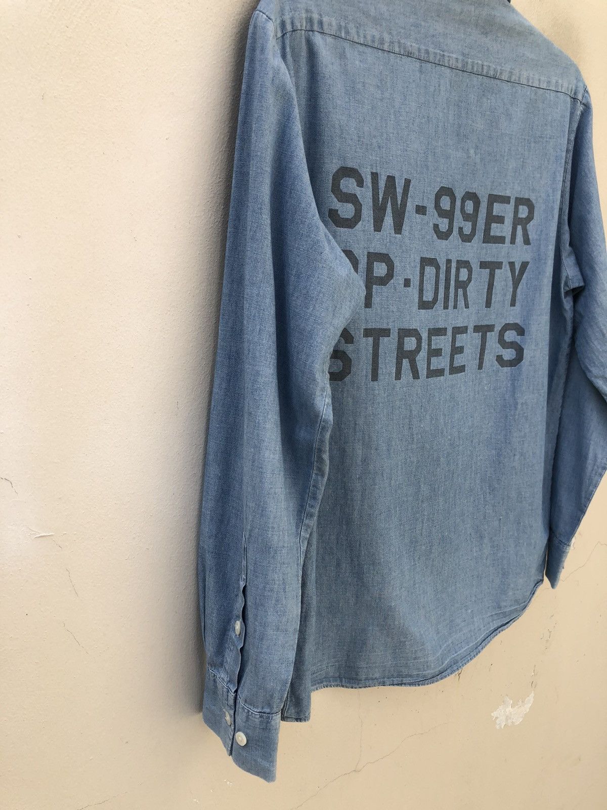 Swagger Vintage Swagger Selvedge Chambray Prison Shirt Size US M / EU 48-50 / 2 - 7 Thumbnail