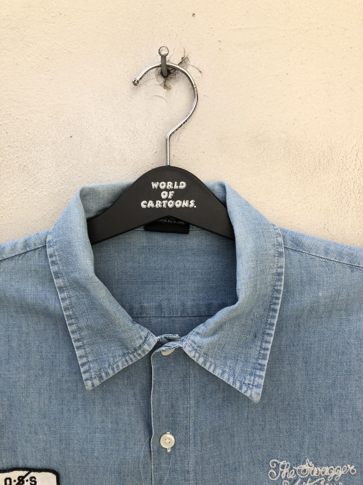 Swagger Vintage Swagger Selvedge Chambray Prison Shirt Size US M / EU 48-50 / 2 - 13 Thumbnail