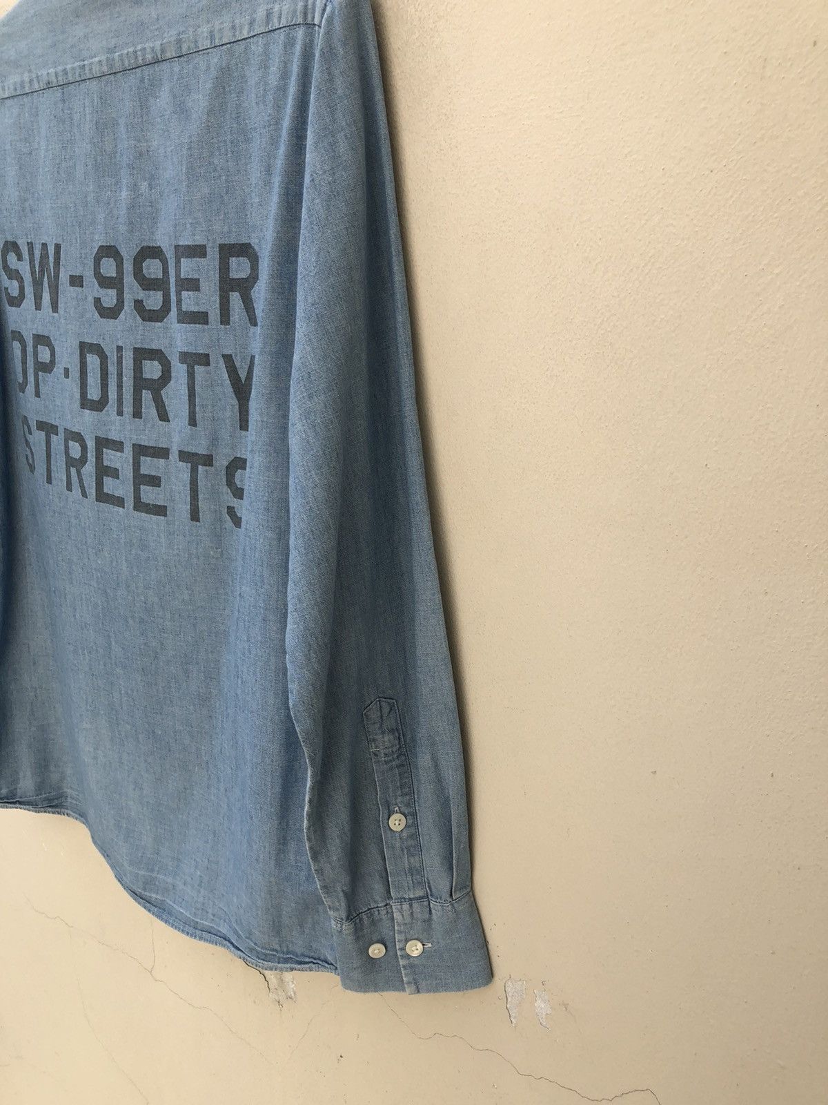 Swagger Vintage Swagger Selvedge Chambray Prison Shirt Size US M / EU 48-50 / 2 - 5 Thumbnail