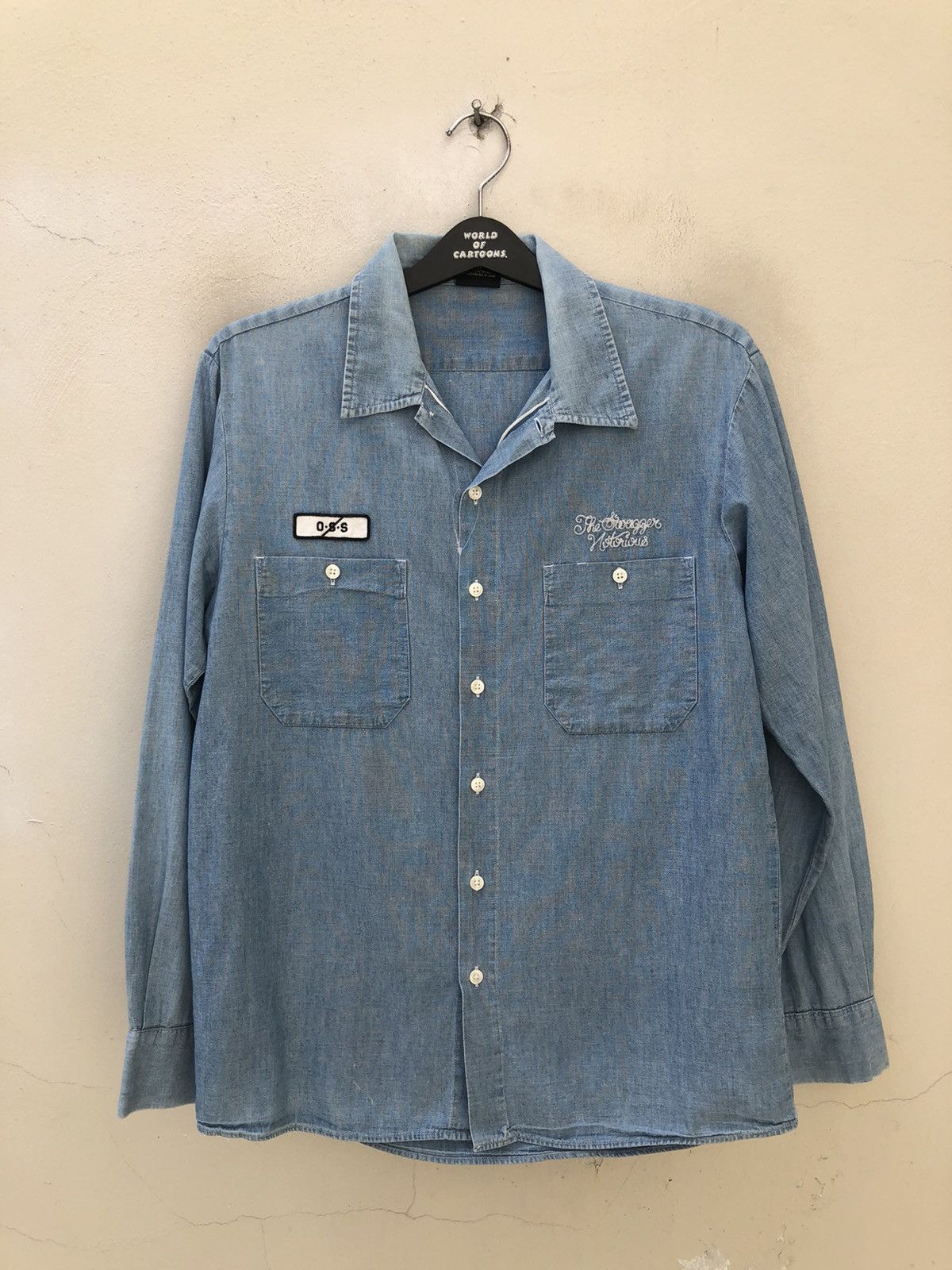 Swagger Vintage Swagger Selvedge Chambray Prison Shirt Size US M / EU 48-50 / 2 - 8 Thumbnail
