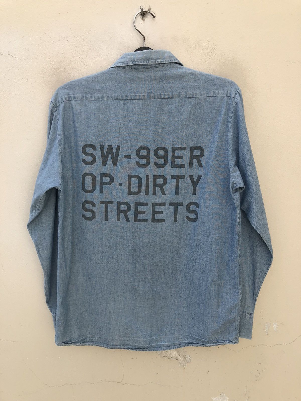 Swagger Vintage Swagger Selvedge Chambray Prison Shirt Size US M / EU 48-50 / 2 - 1 Thumbnail
