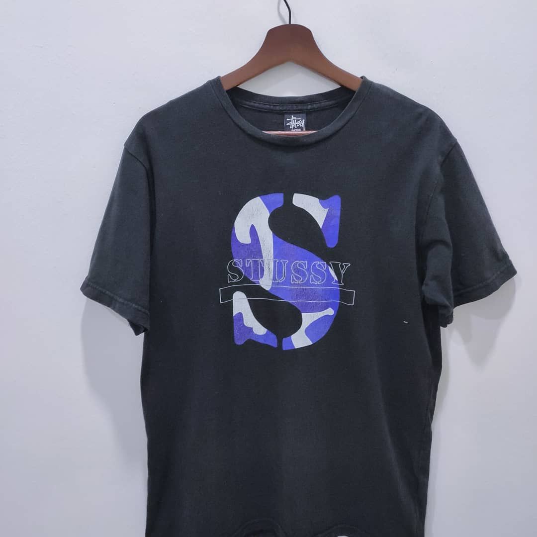 Stussy Vintage STUSSY California Backfront Big Logo Camo Skate Tee Size US M / EU 48-50 / 2 - 1 Thumbnail