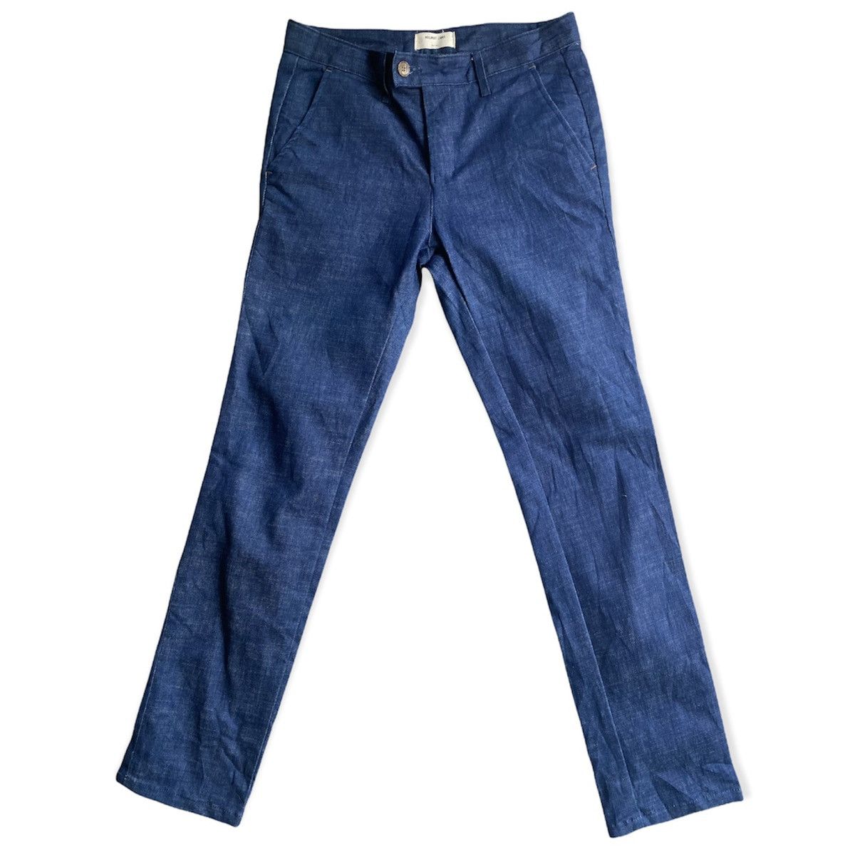 image of Helmut Lang Blue Denim Chino Pants, Men's (Size 30)