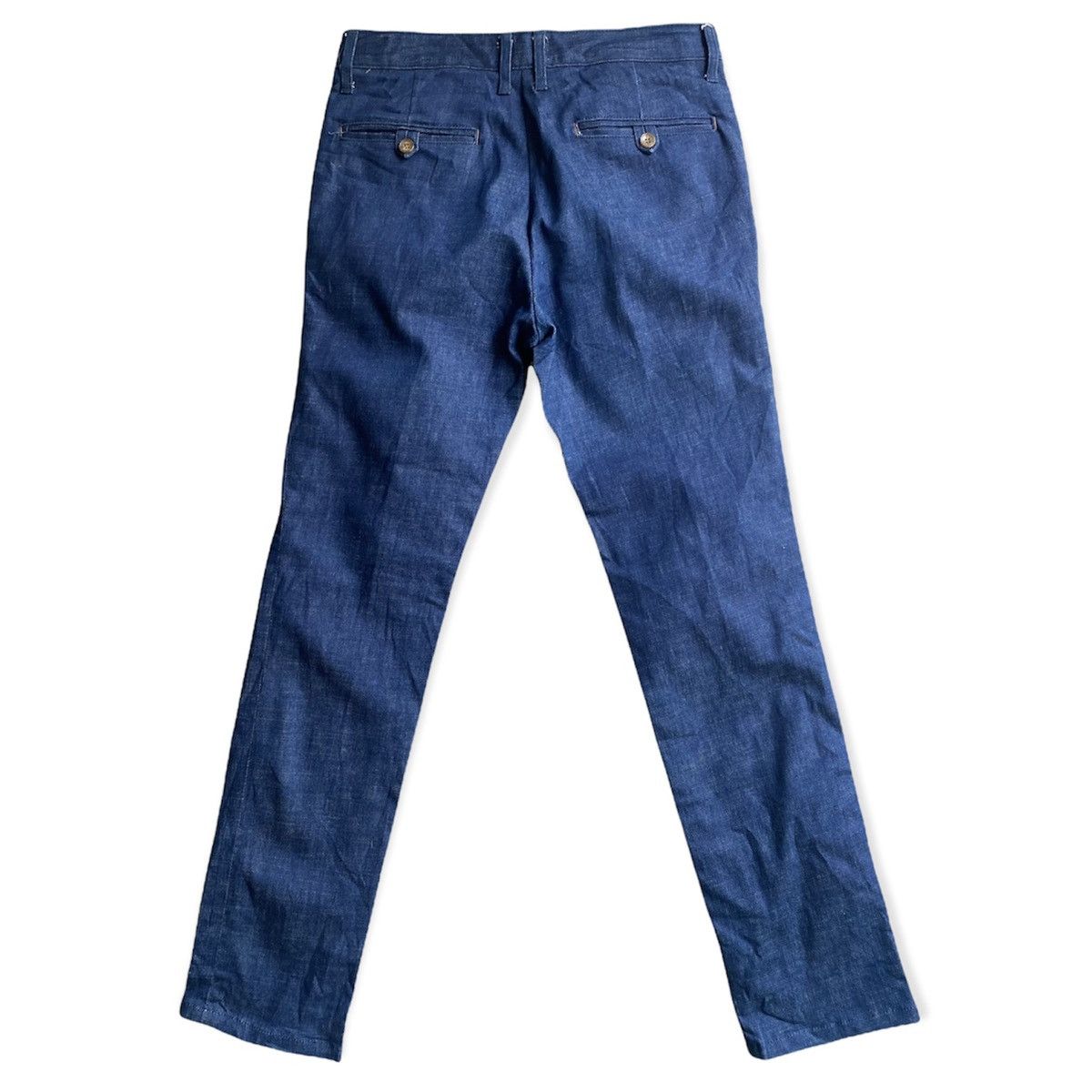 Helmut Lang Helmut Lang Blue Denim Chino Pants Size US 30 / EU 46 - 2 Thumbnail
