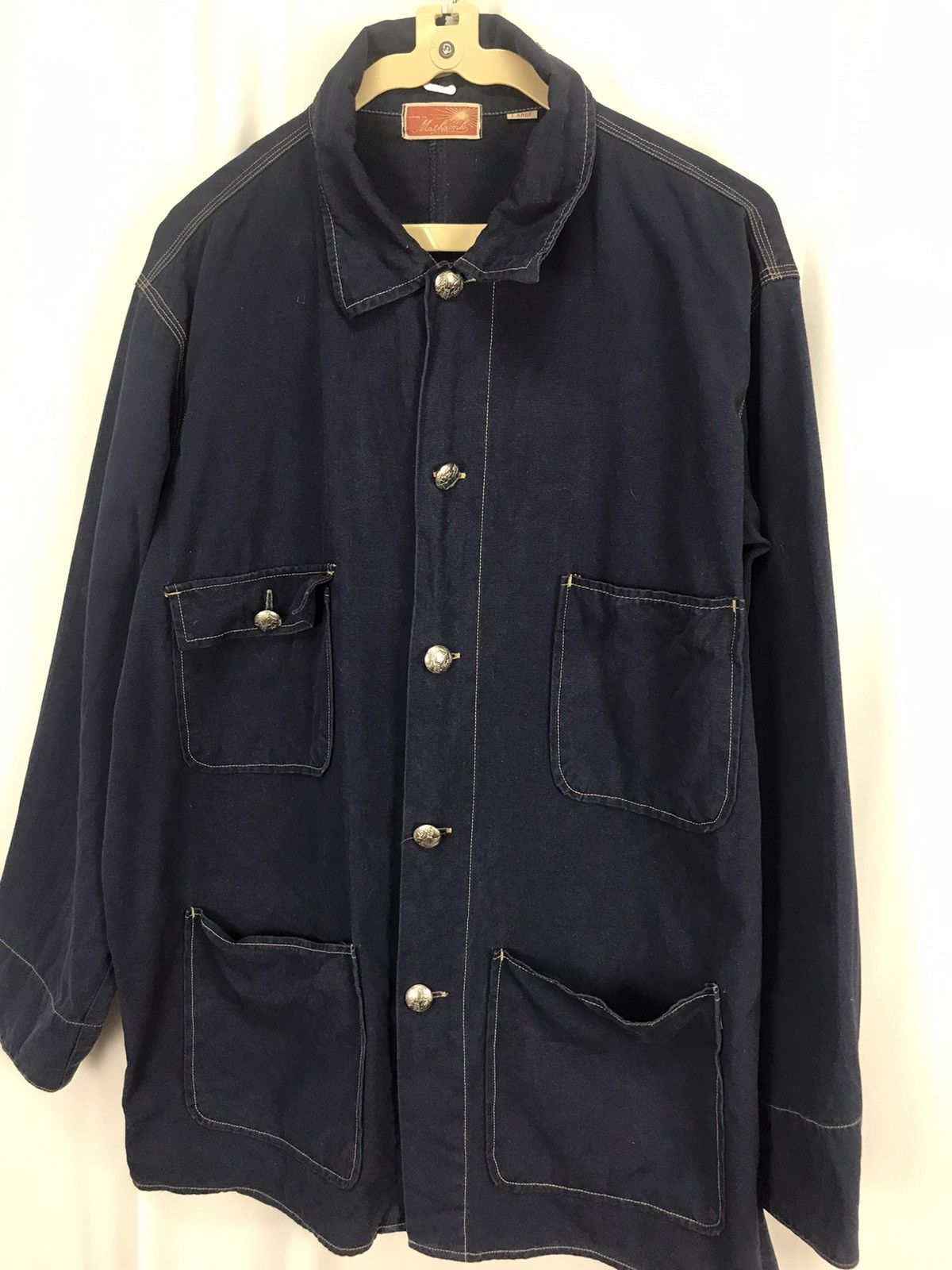 Japanese Brand × Vintage Unbrand workers button up jacket Size US L / EU 52-54 / 3 - 7 Thumbnail