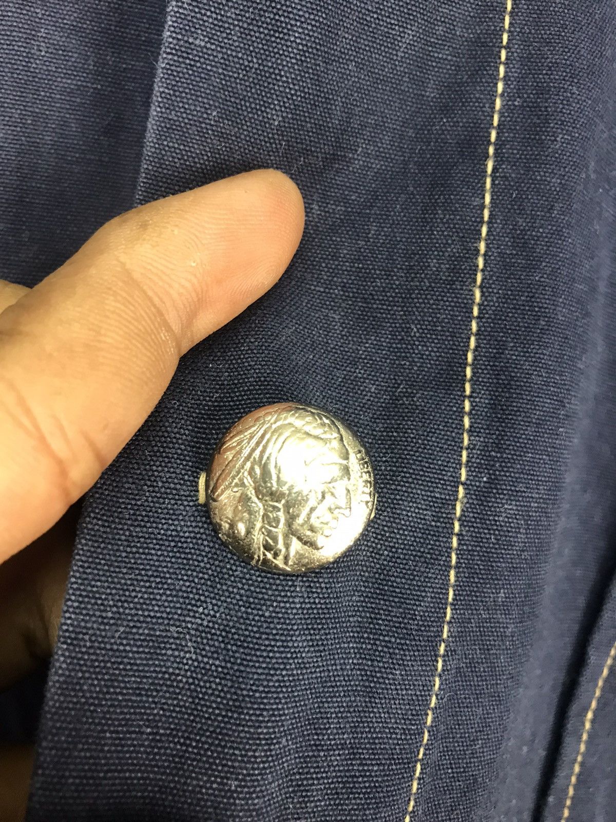Japanese Brand × Vintage Unbrand workers button up jacket Size US L / EU 52-54 / 3 - 6 Thumbnail