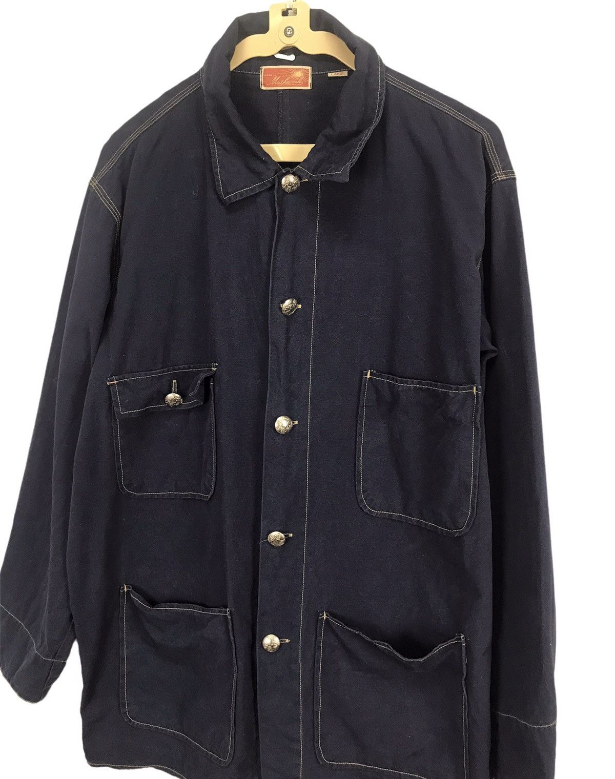 Japanese Brand × Vintage Unbrand workers button up jacket Size US L / EU 52-54 / 3 - 1 Thumbnail
