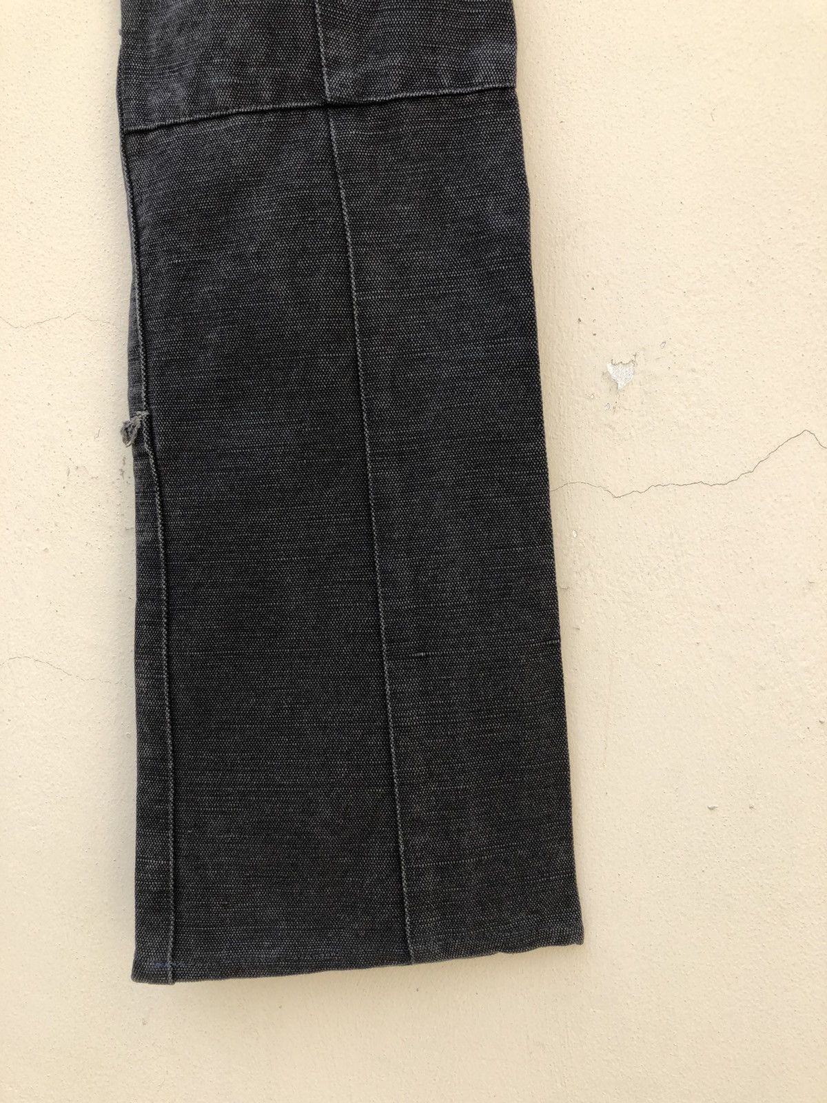 L7 Real Hip L7 REAL HIP Japan Patchwork Thick Faded Black Denim Hagi Size US 31 - 21 Thumbnail