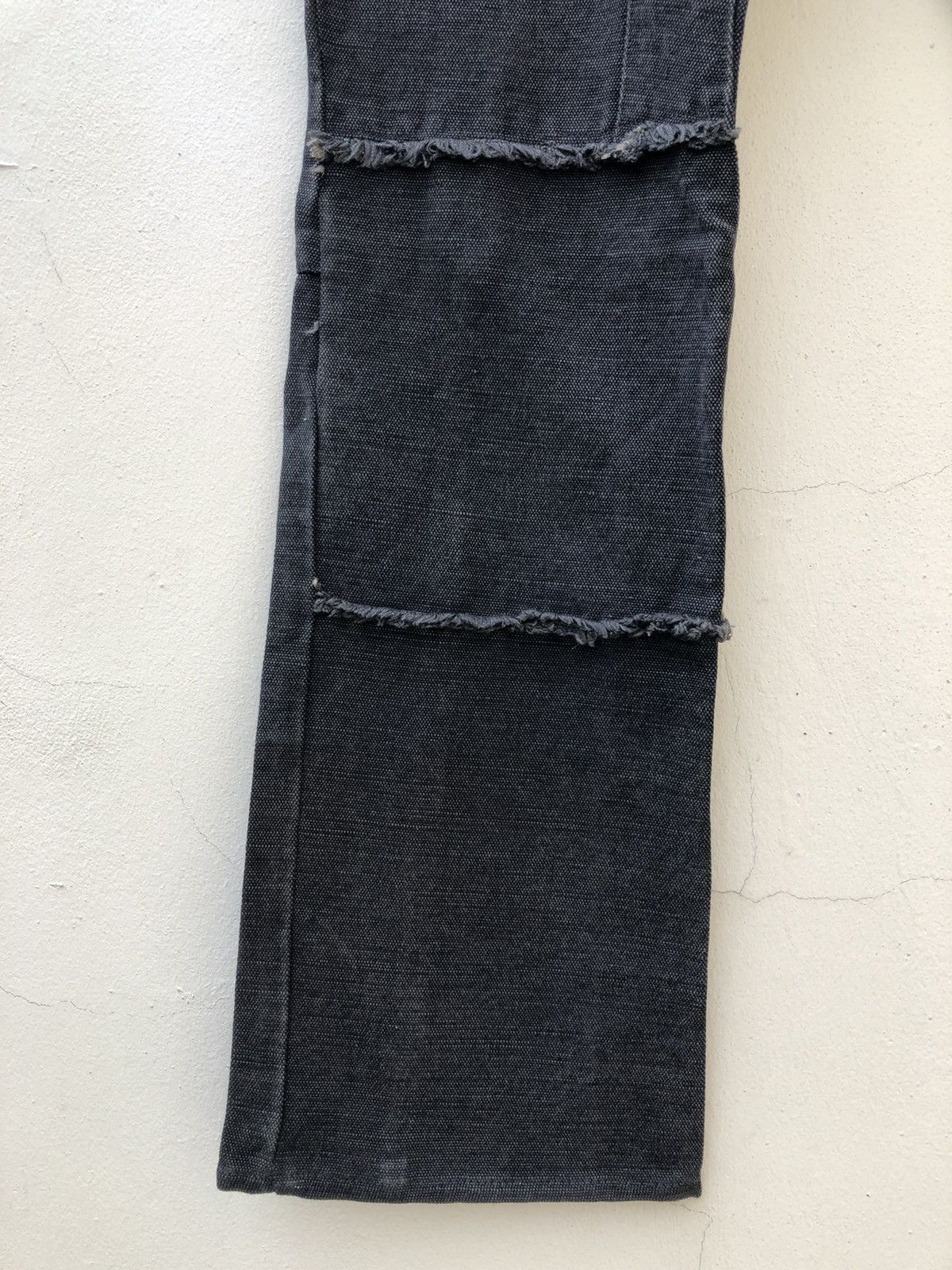 L7 Real Hip L7 REAL HIP Japan Patchwork Thick Faded Black Denim Hagi Size US 31 - 11 Thumbnail