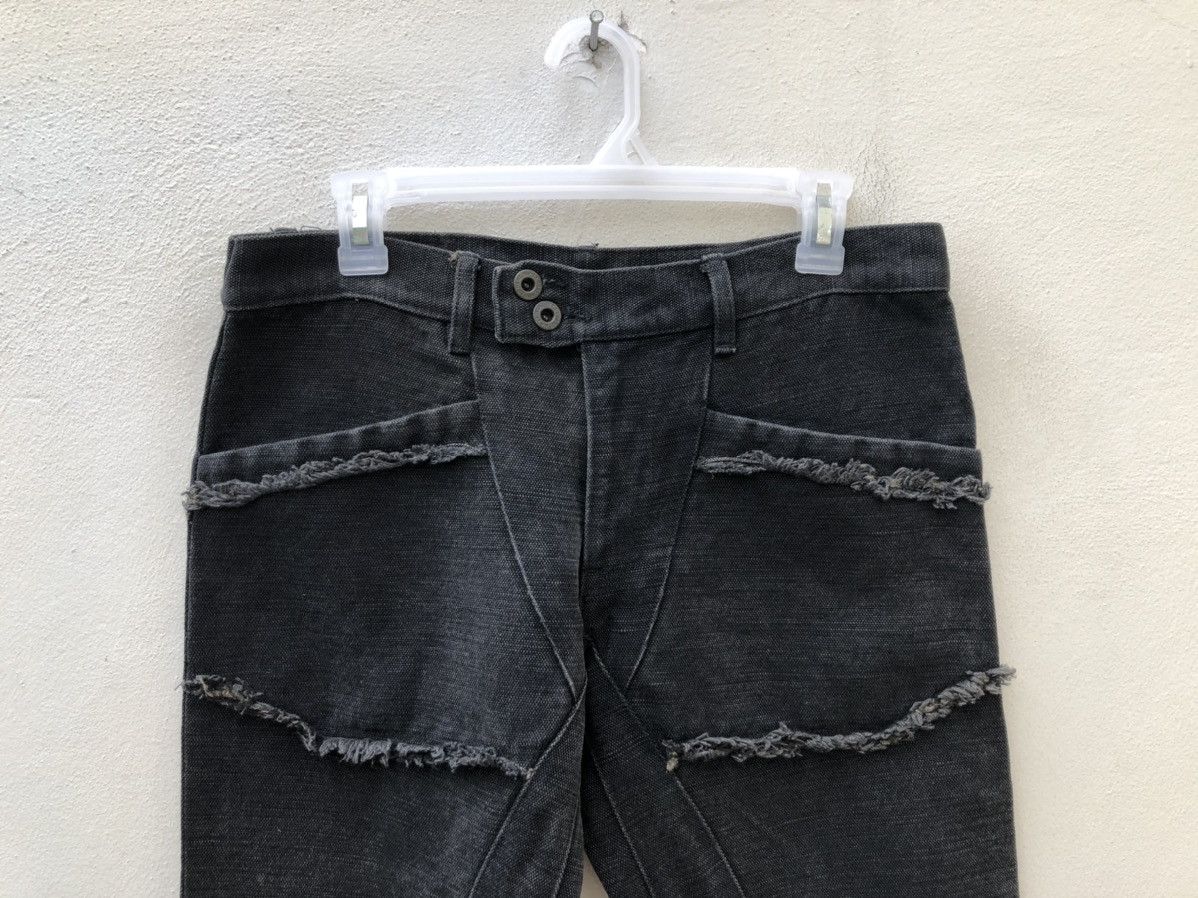 L7 Real Hip L7 REAL HIP Japan Patchwork Thick Faded Black Denim Hagi Size US 31 - 7 Thumbnail