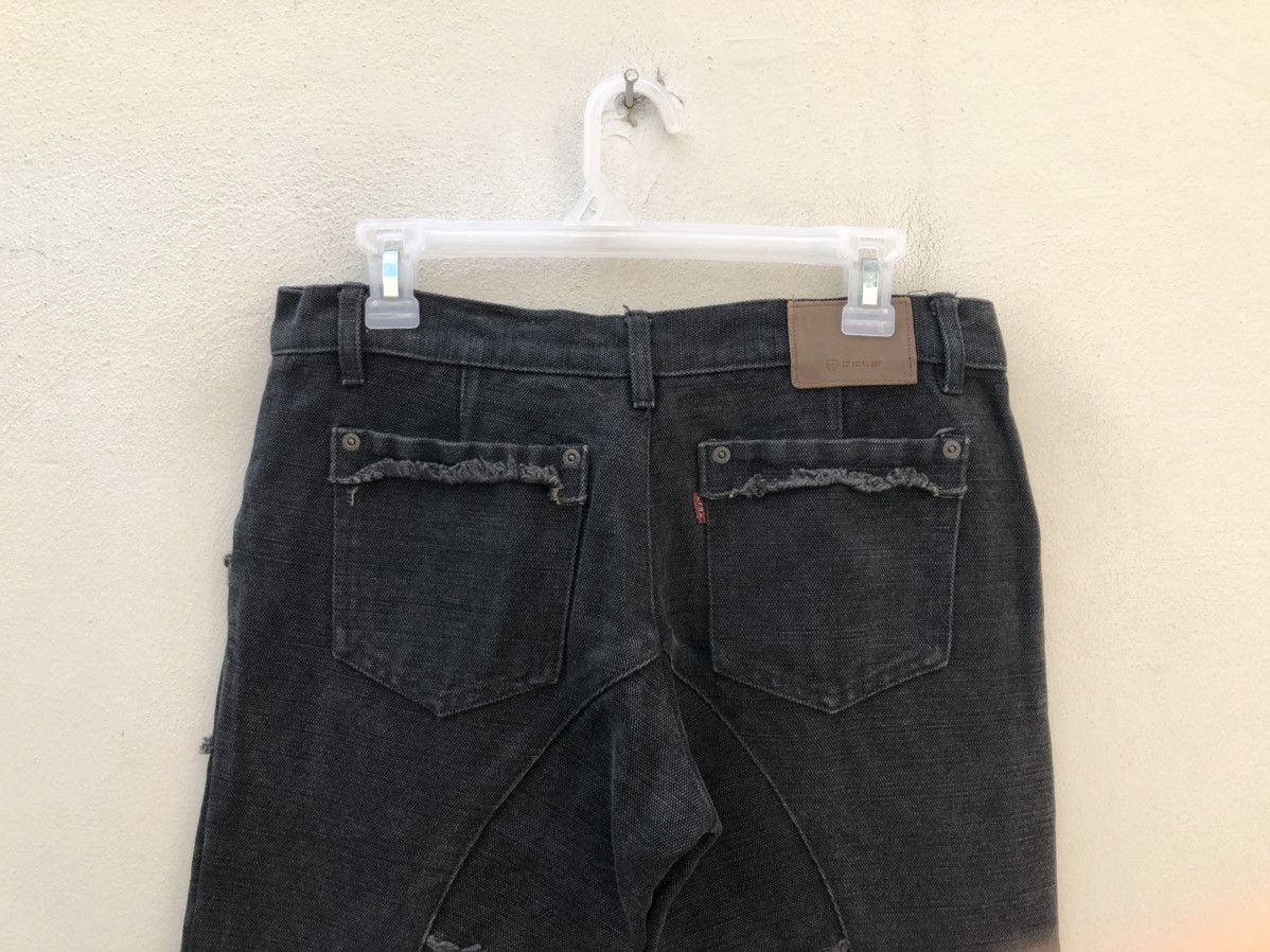 L7 Real Hip L7 REAL HIP Japan Patchwork Thick Faded Black Denim Hagi Size US 31 - 15 Thumbnail