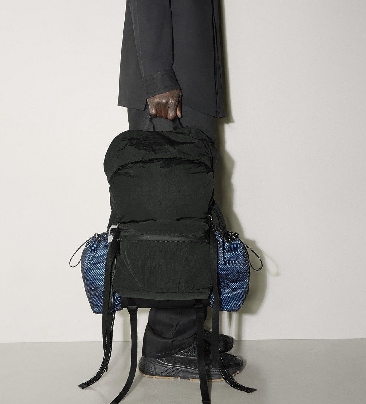 Bottega Veneta Bottega Veneta Mesh Paper Touch Nylon Backpack Size ONE SIZE - 1 Thumbnail