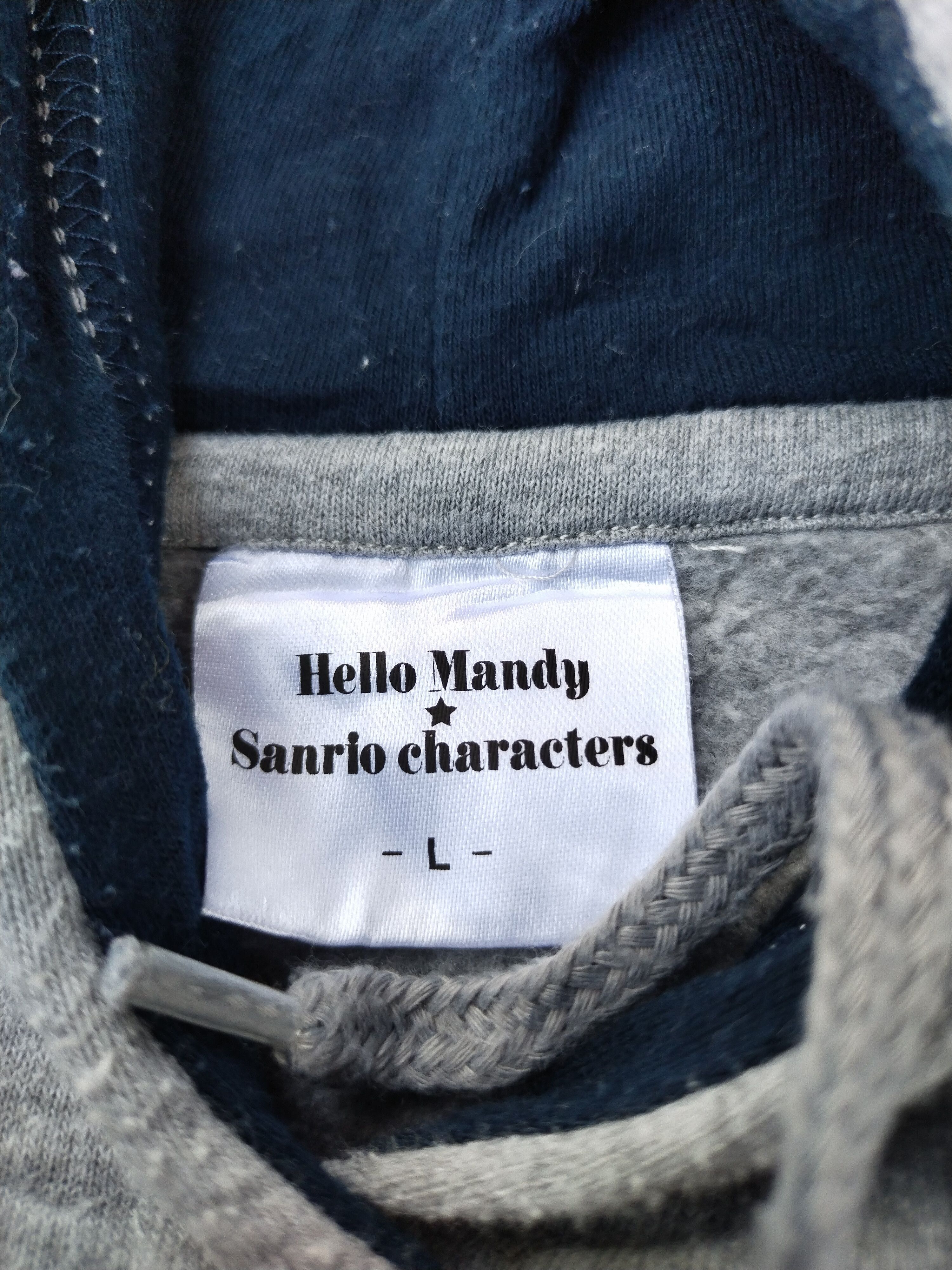 Cartoon Network × Japanese Brand × Vintage Vintage Hello Mandy & Sanrio Characters hoodie Size US L / EU 52-54 / 3 - 4 Thumbnail