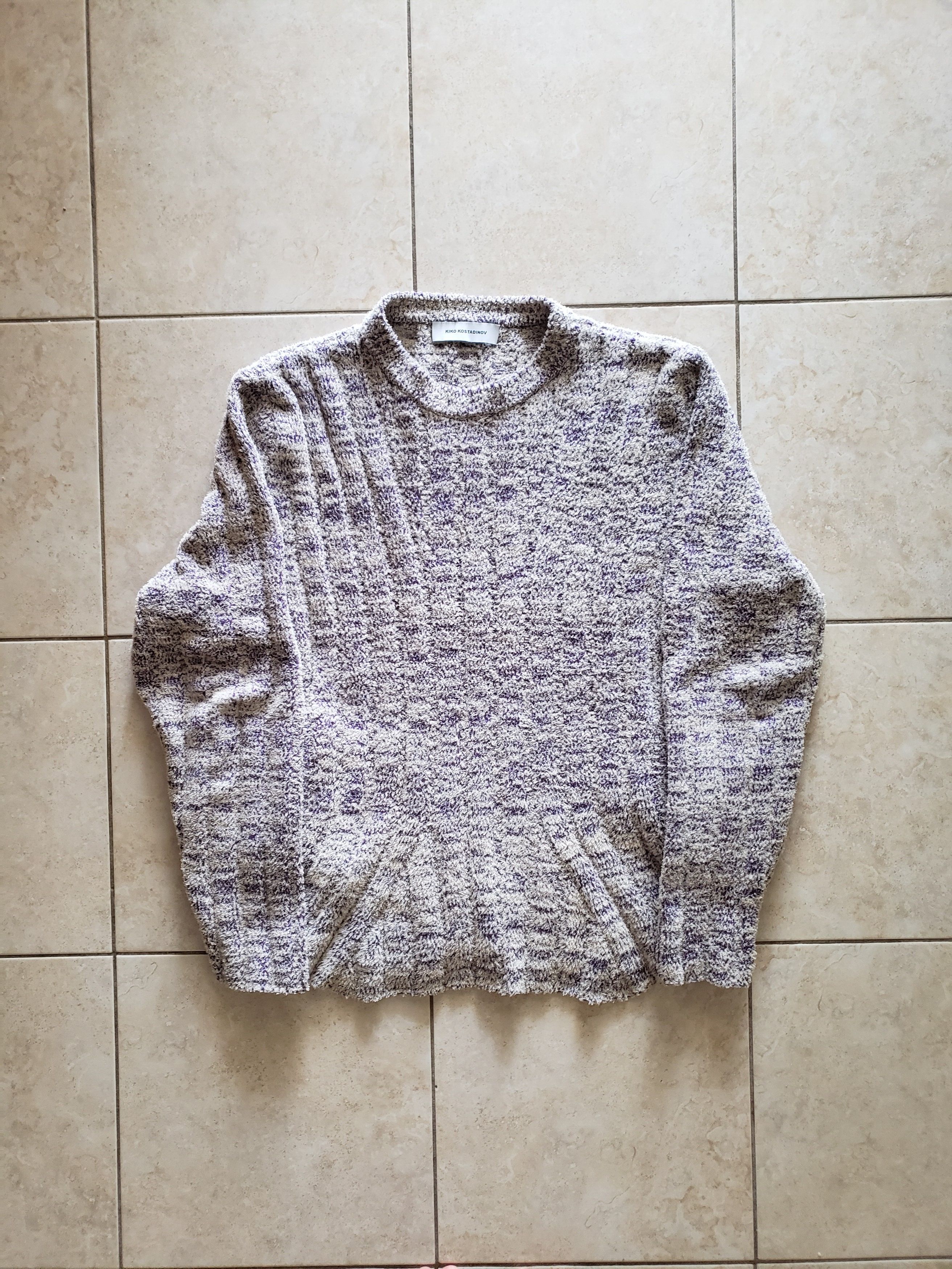 Pre-owned Kiko Kostadinov 0011 Somnium Purple Harkman Sweater In Grey/purple