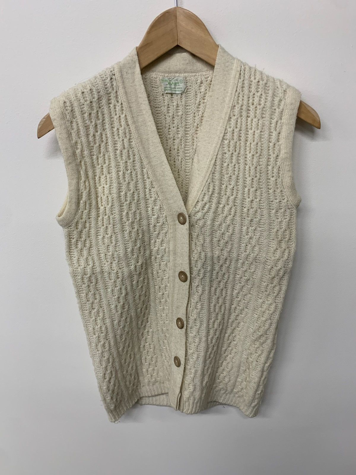 Vintage Vintage Sears Aran Knit Sweater Vest Size US XS / EU 42 / 0 - 1 Thumbnail