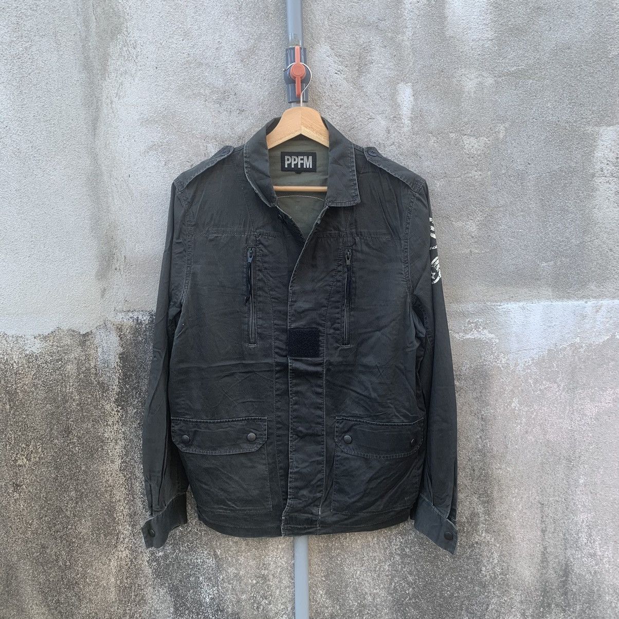 Designer × PPFM PPFM Japanese Brand Faded Inspired Vtg Army Jacket Size US M / EU 48-50 / 2 - 2 Thumbnail