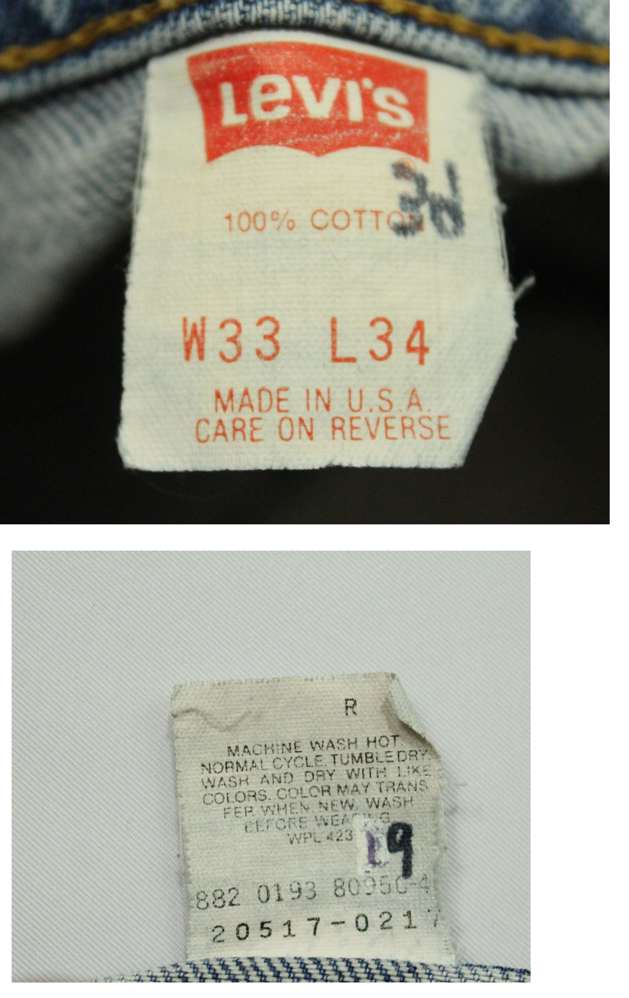 Levi's Distressed Stain Vintage 1993 LEVIS Jeans 517 Flared Bootcut Size US 33 - 19 Thumbnail