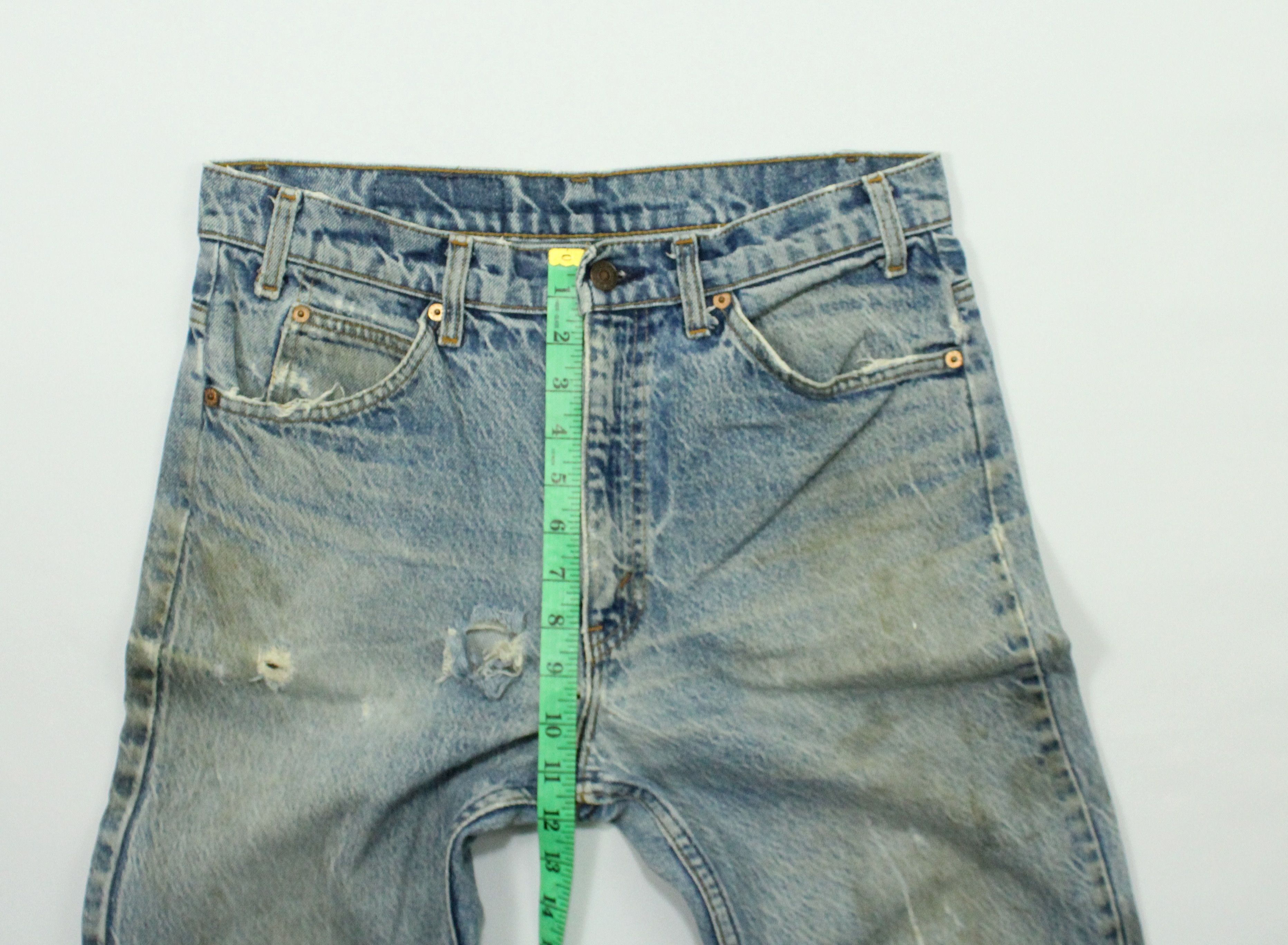 Levi's Distressed Stain Vintage 1993 LEVIS Jeans 517 Flared Bootcut Size US 33 - 23 Thumbnail