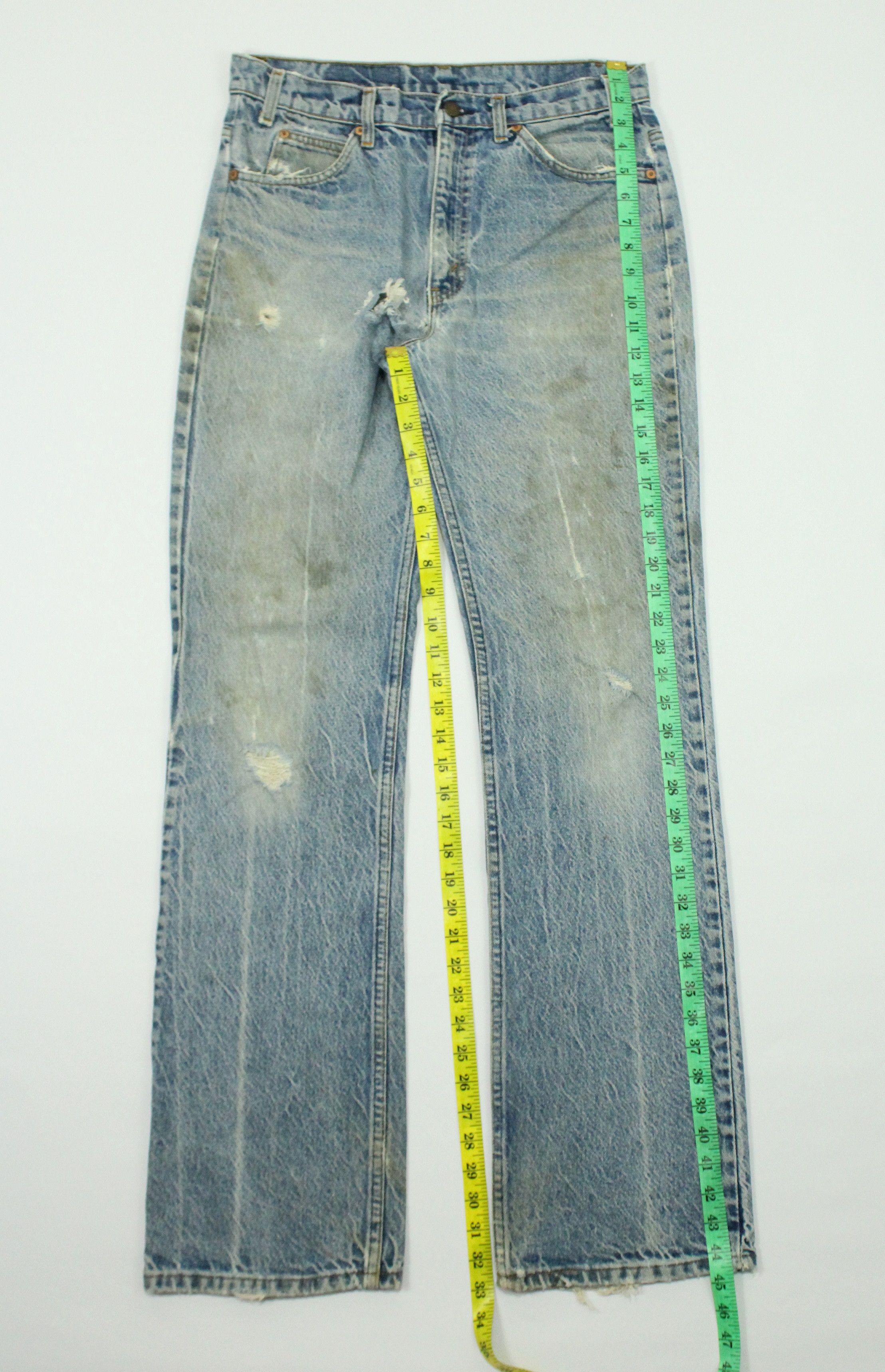 Levi's Distressed Stain Vintage 1993 LEVIS Jeans 517 Flared Bootcut Size US 33 - 25 Thumbnail