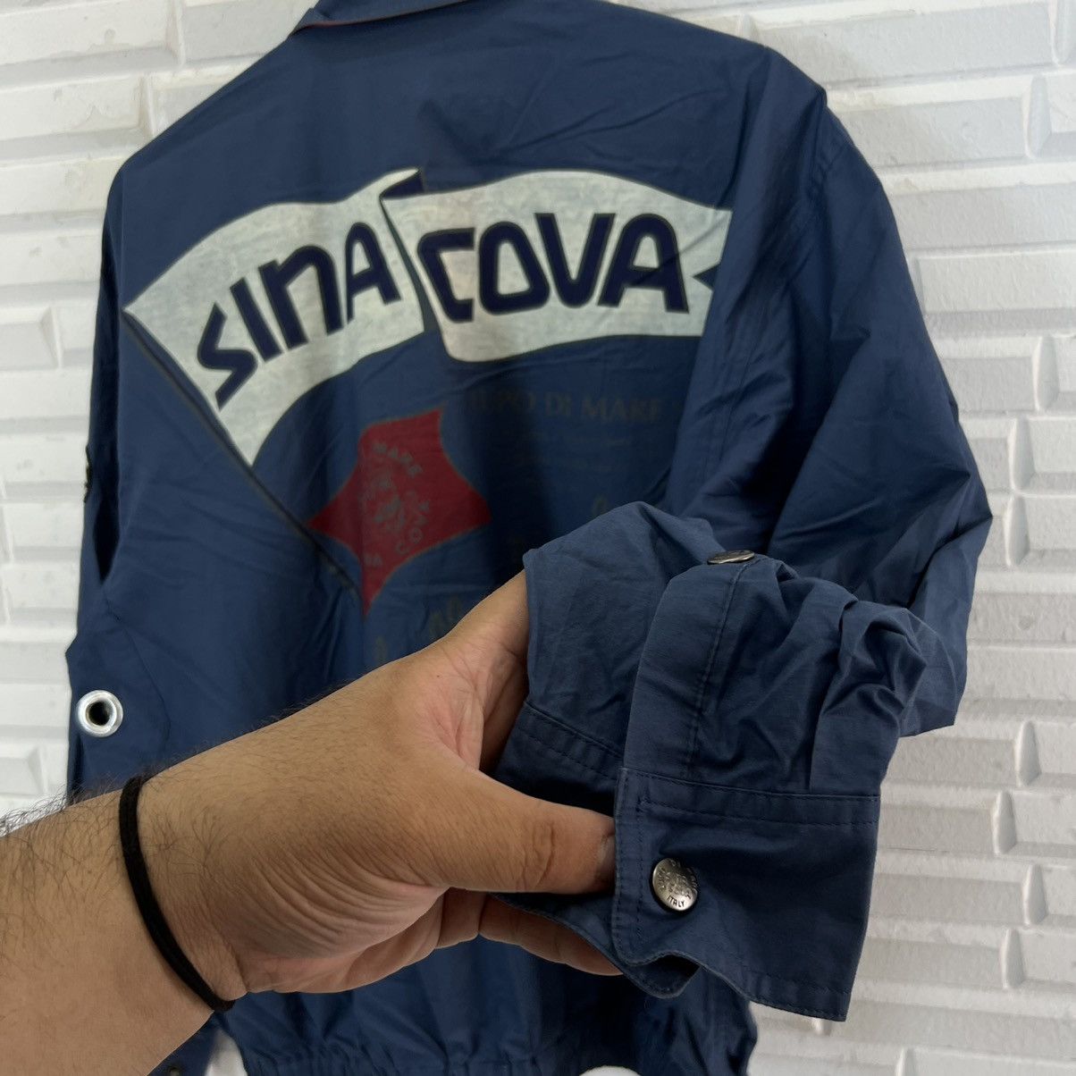Japanese Brand RARE STYLE JACKET SINACOVA BIG LOGO BOMBER STYLE JACKET Size US L / EU 52-54 / 3 - 10 Thumbnail